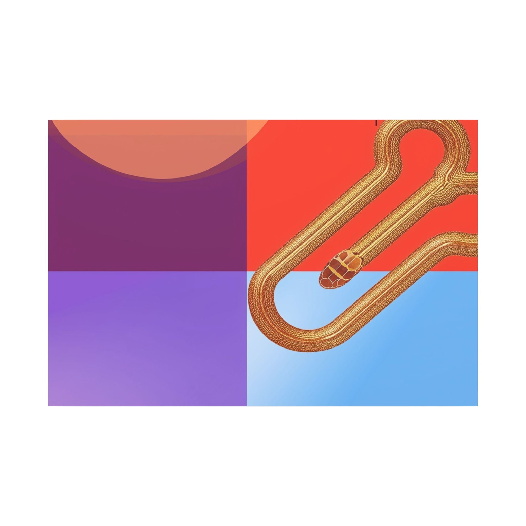 Serpentine Geometry: Abstract Color Fusion, Dimensional Graphic Design, Vibrant Compositional Art   |   Custom Orders Accepted