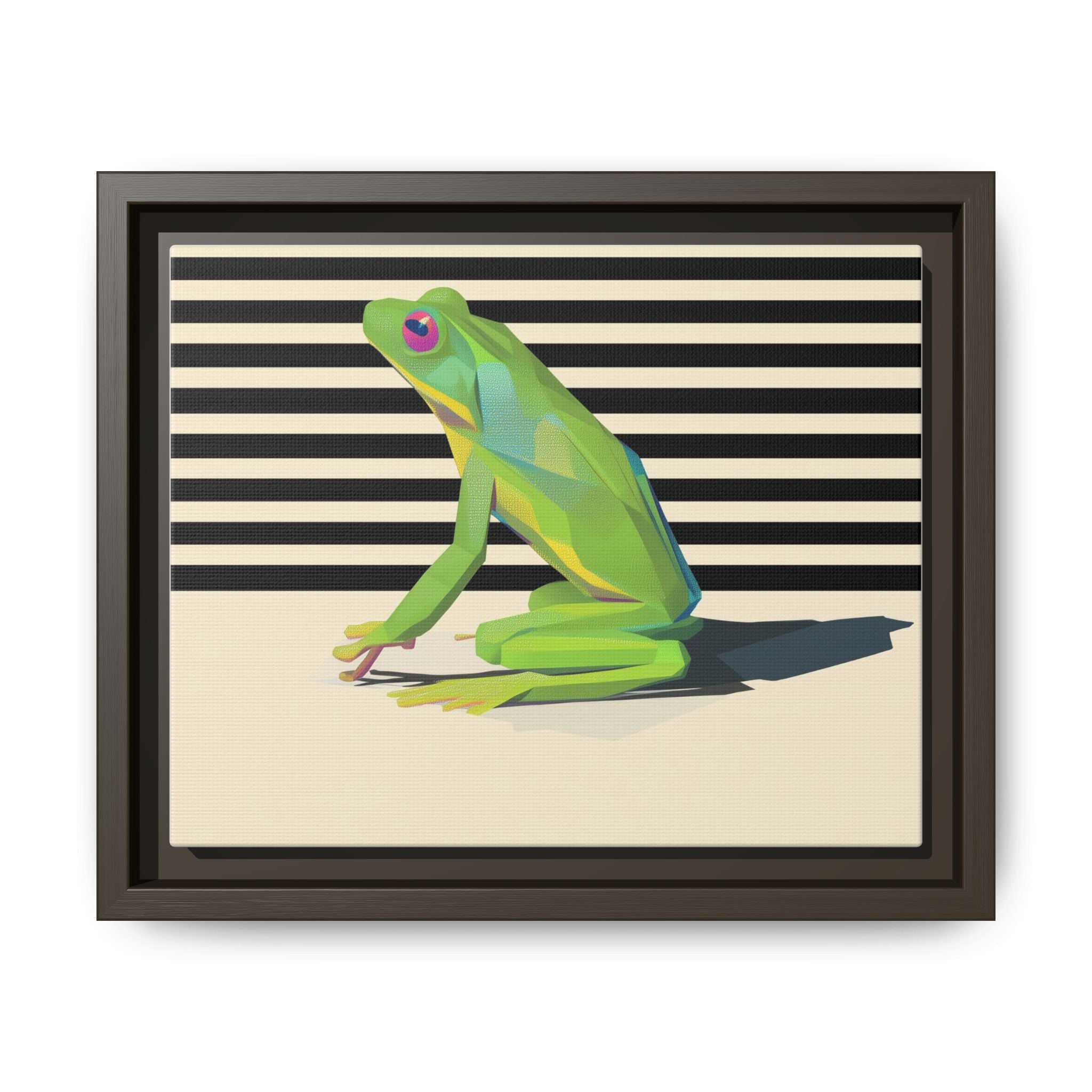 Geometric Amphibian: Stylized Frog Design, Modern Minimalist Art Print   |    Custom Orders Available