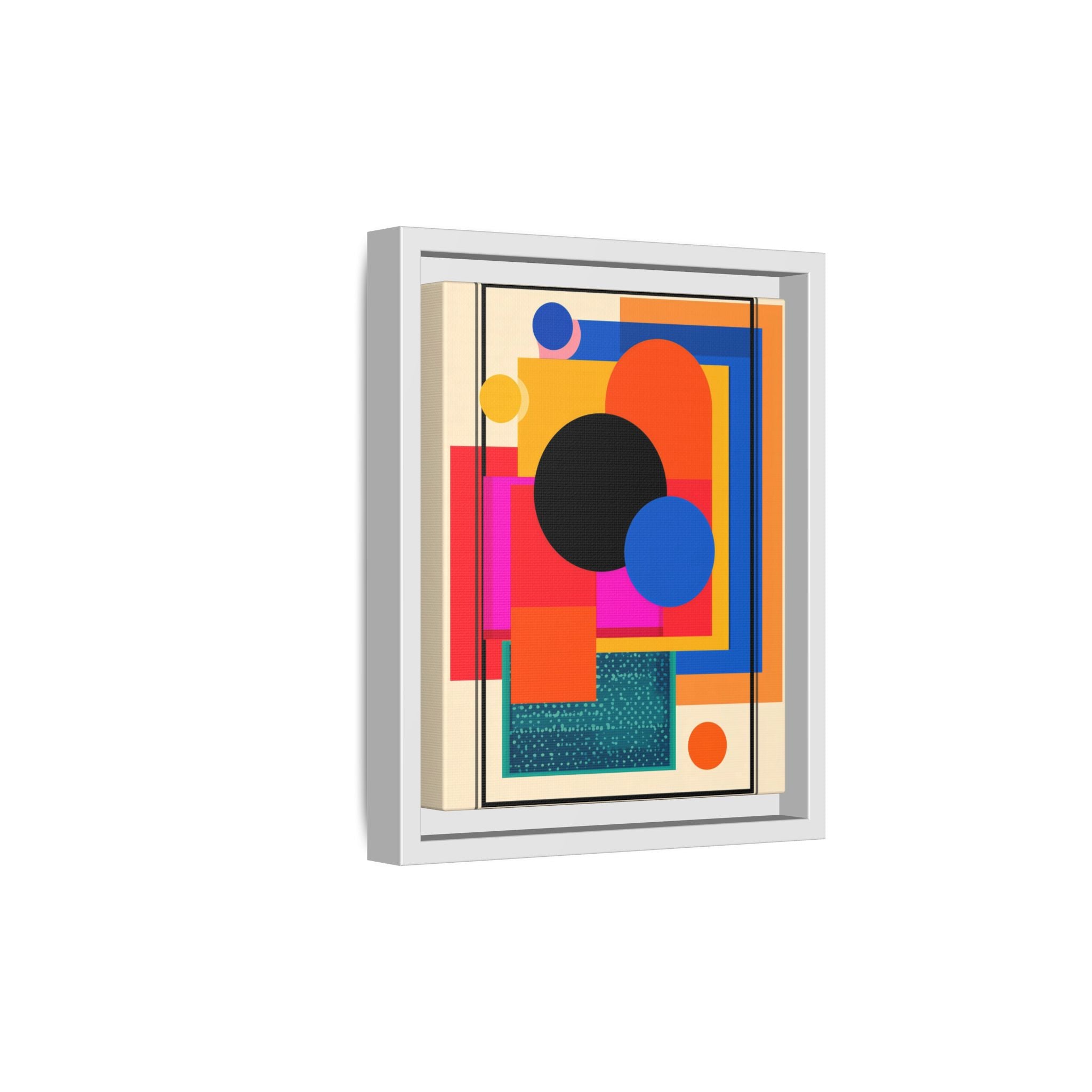 Geometric Harmony: Abstract Color Blocks, Mid-Century Modern Design, Minimalist Art Composition   |   Custom Orders Accepted