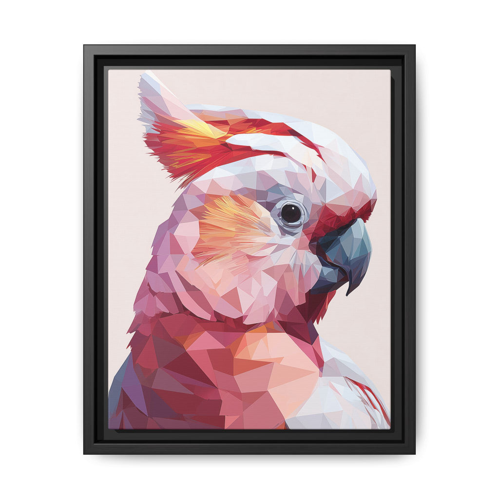 Geometric Cockatoo Portrait: Low-Poly Bird Art, Vibrant Abstract Illustration   |    Custom Orders Available
