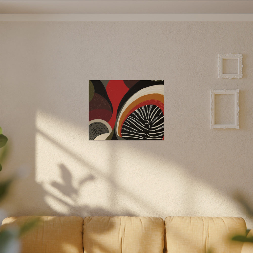 Harmonic Convergence: Organic Geometry, Mid-Century Modern Abstract, Earthy Palette Composition   |   Custom Orders Accepted