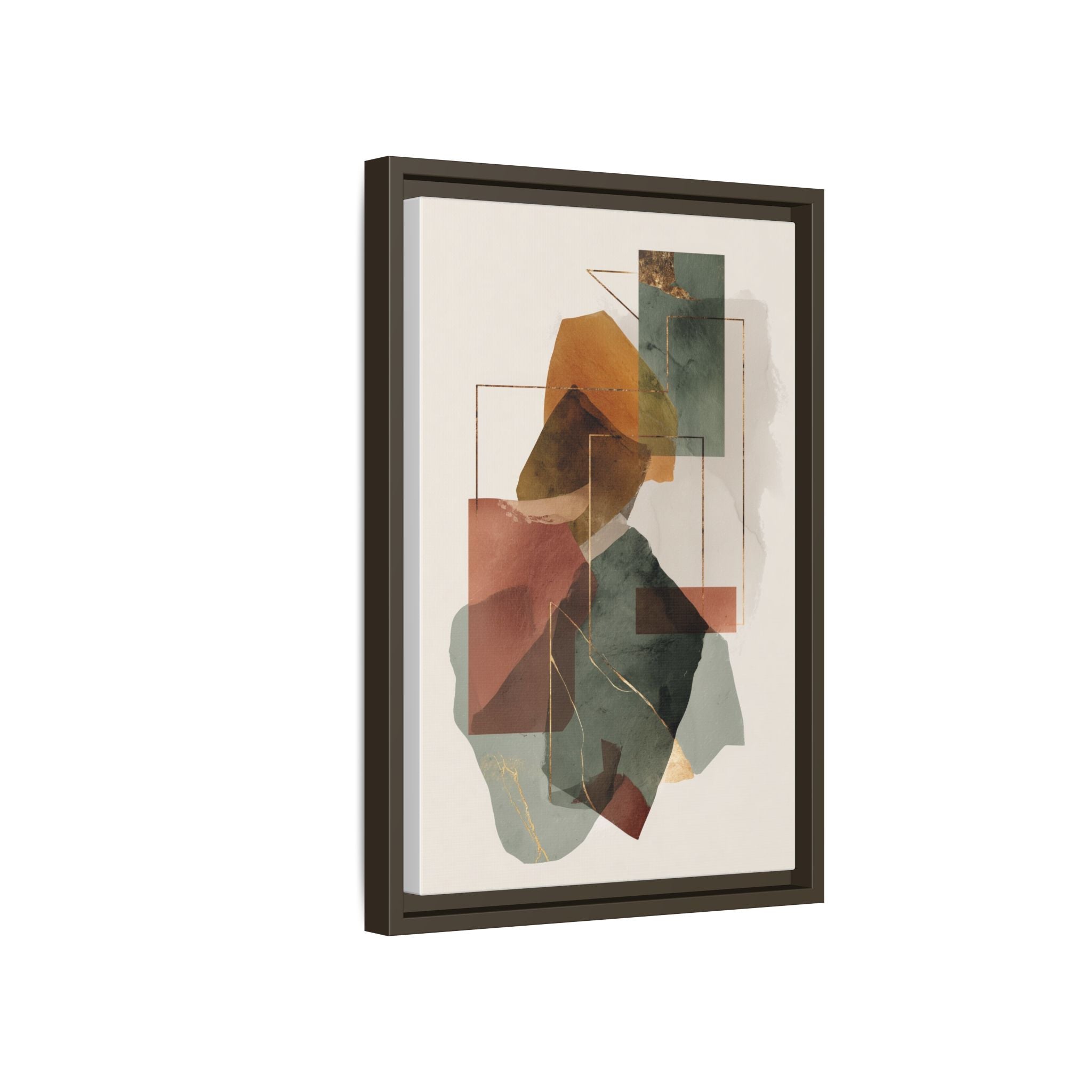 Harmonic Geometries: Architectural Abstraction, Earthy Palette, Minimalist Composition   |   Custom Orders Accepted