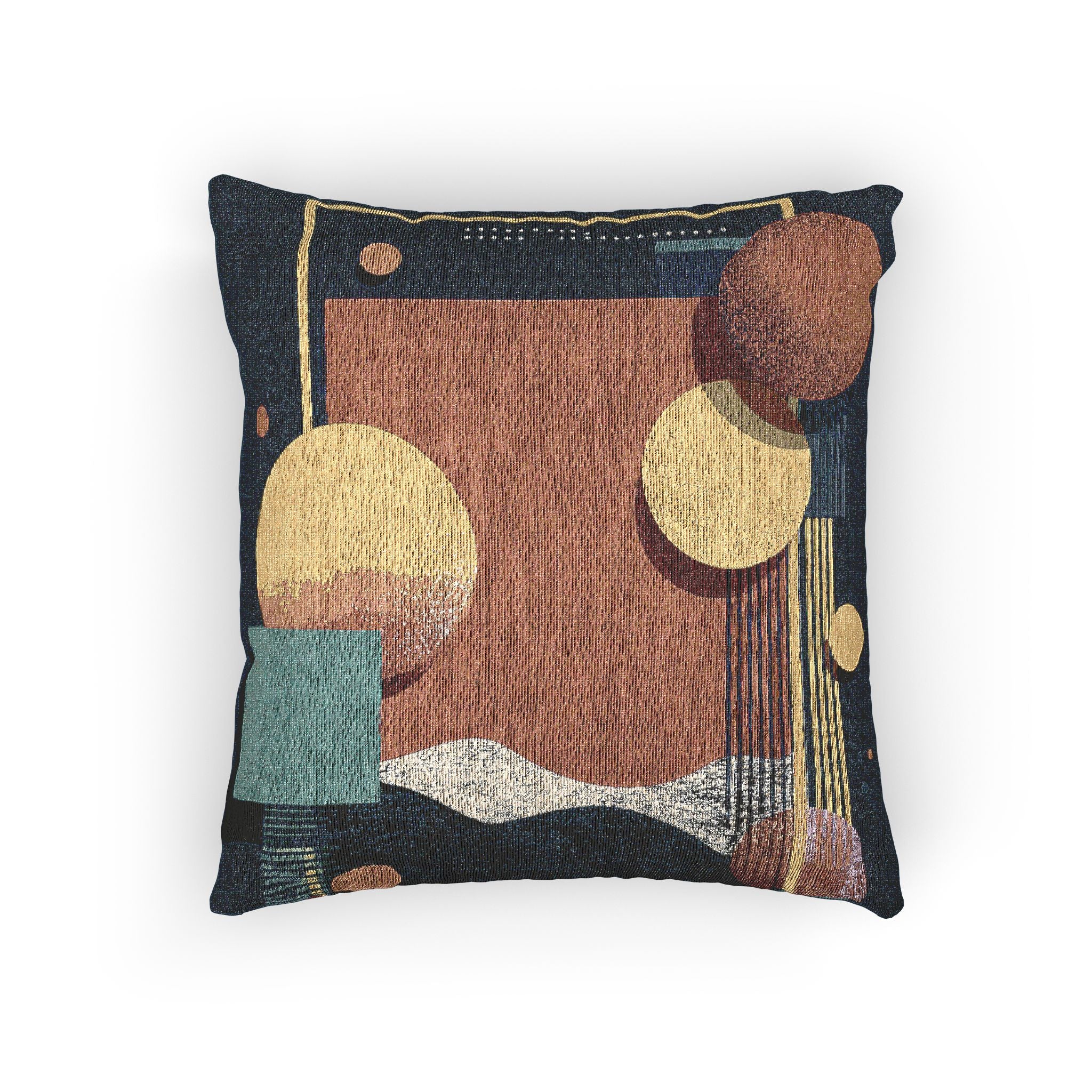 Geometric Harmony: Abstract Composition in Blue, Dynamic Graphic Design with Spheres   |    Custom Orders Available