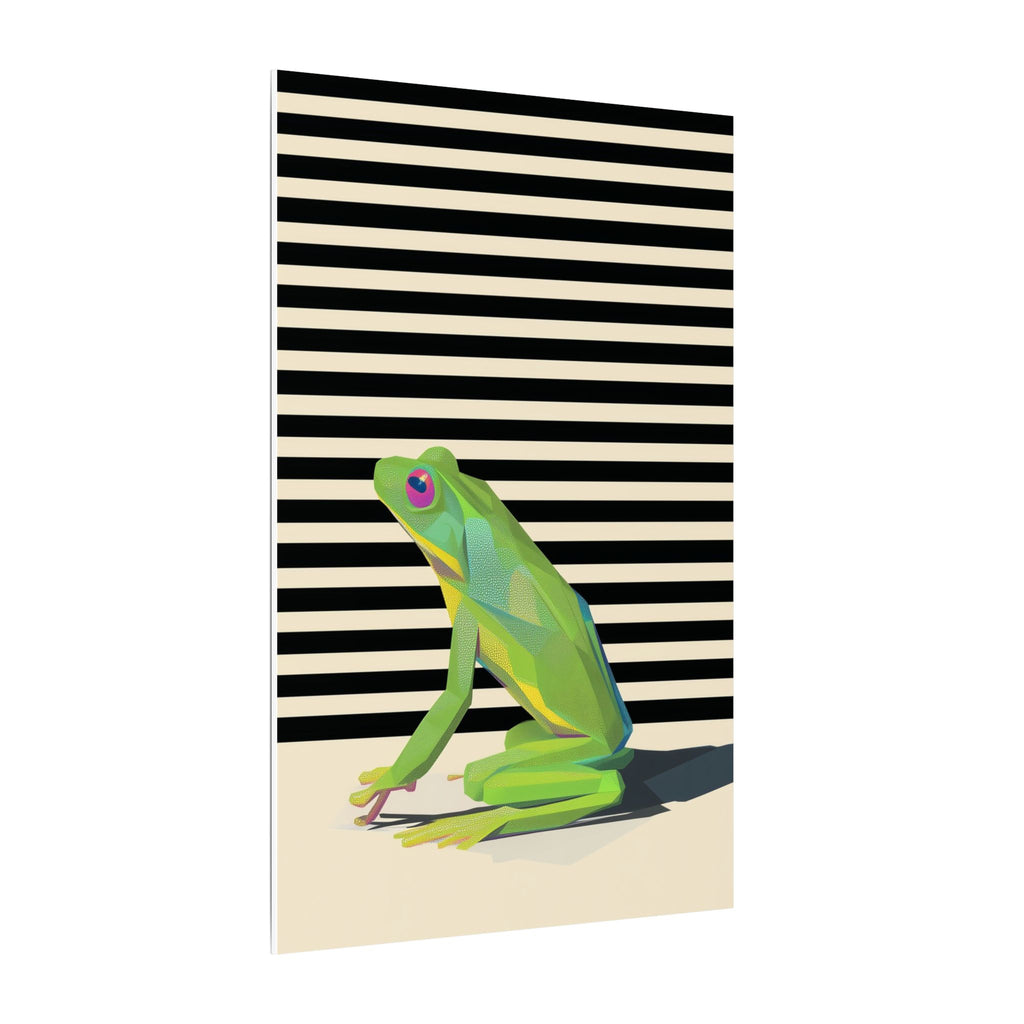 Emerald Amphibian Elegance: Stylized Graphic Design, Modern Frog Illustration   |    Custom Orders Available