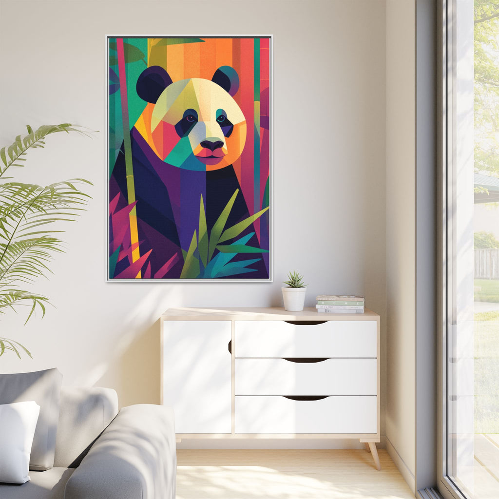 Geometric Panda Framed Print : Kaleidoscope Panda, Digital Art Illustration   |  Personalized & Custom Orders Available
