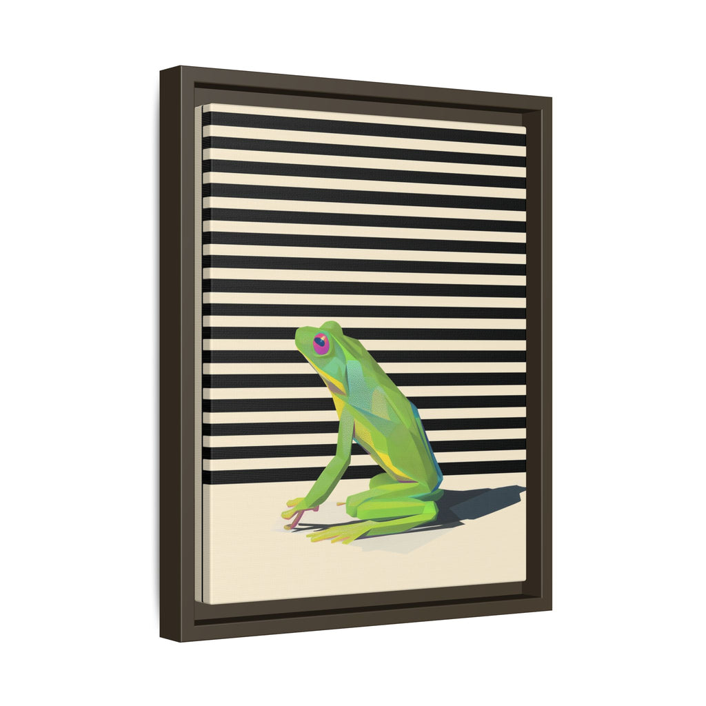 Geometric Frog Persona: Modern Wildlife Illustration, Vibrant Graphic Design   |  Personalized & Custom Orders Available