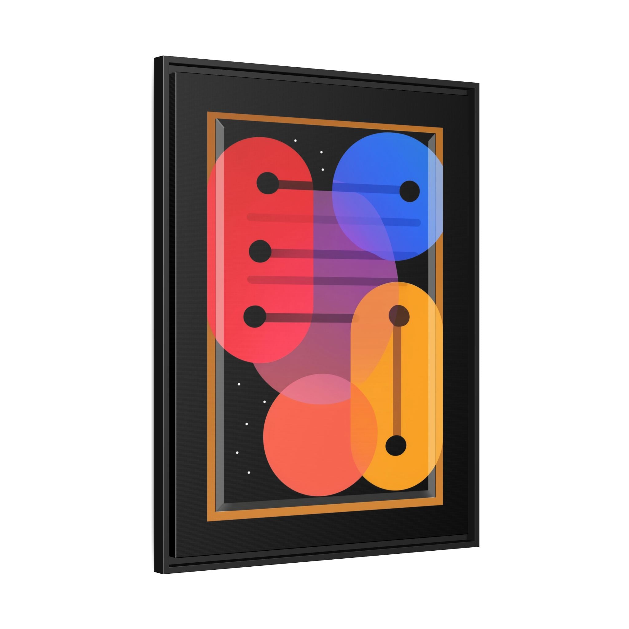 Celestial Geometry: Organic Shapes in Motion, Digital Abstract Composition, Vibrant Color Intersections   |   Custom Orders Accepted