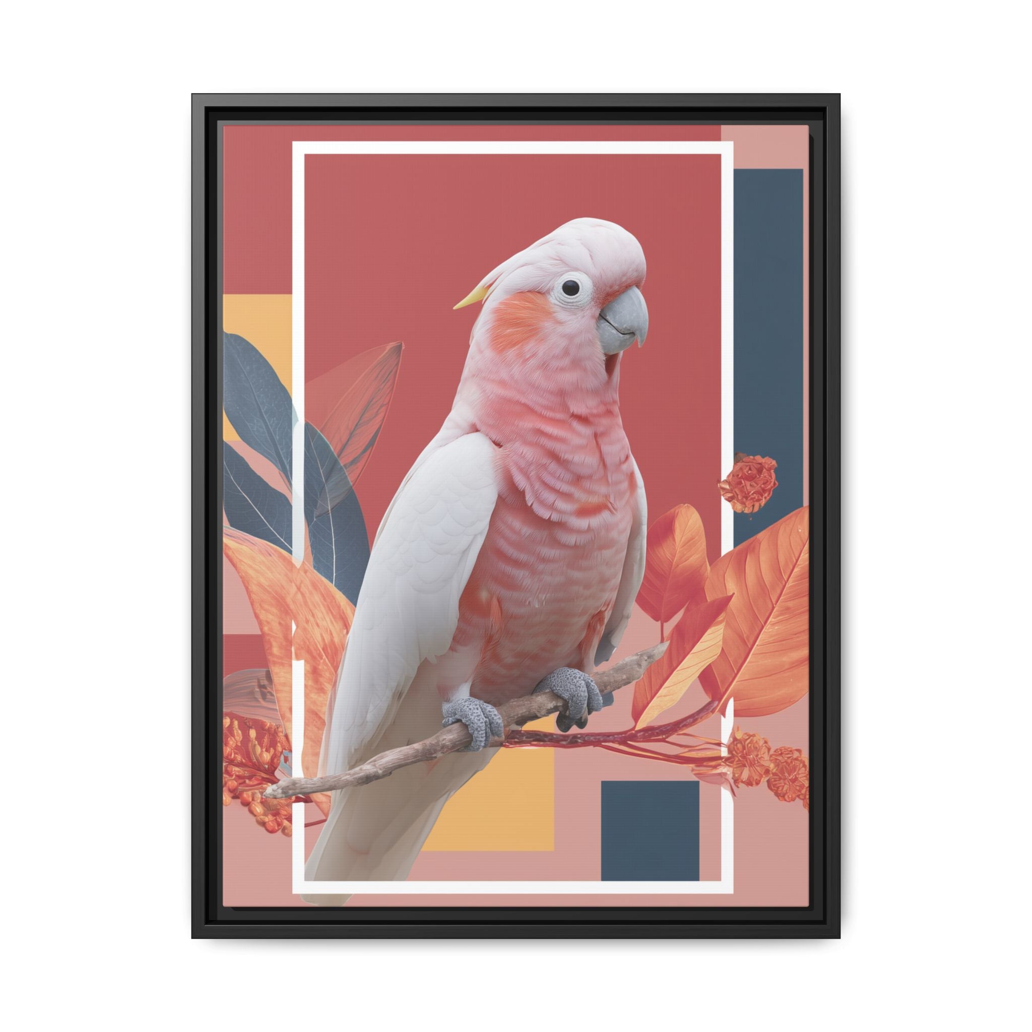 Geometric Cockatoo: Prismatic Wildlife Portrait, Modern Avian Art Series   |    Custom Orders Available