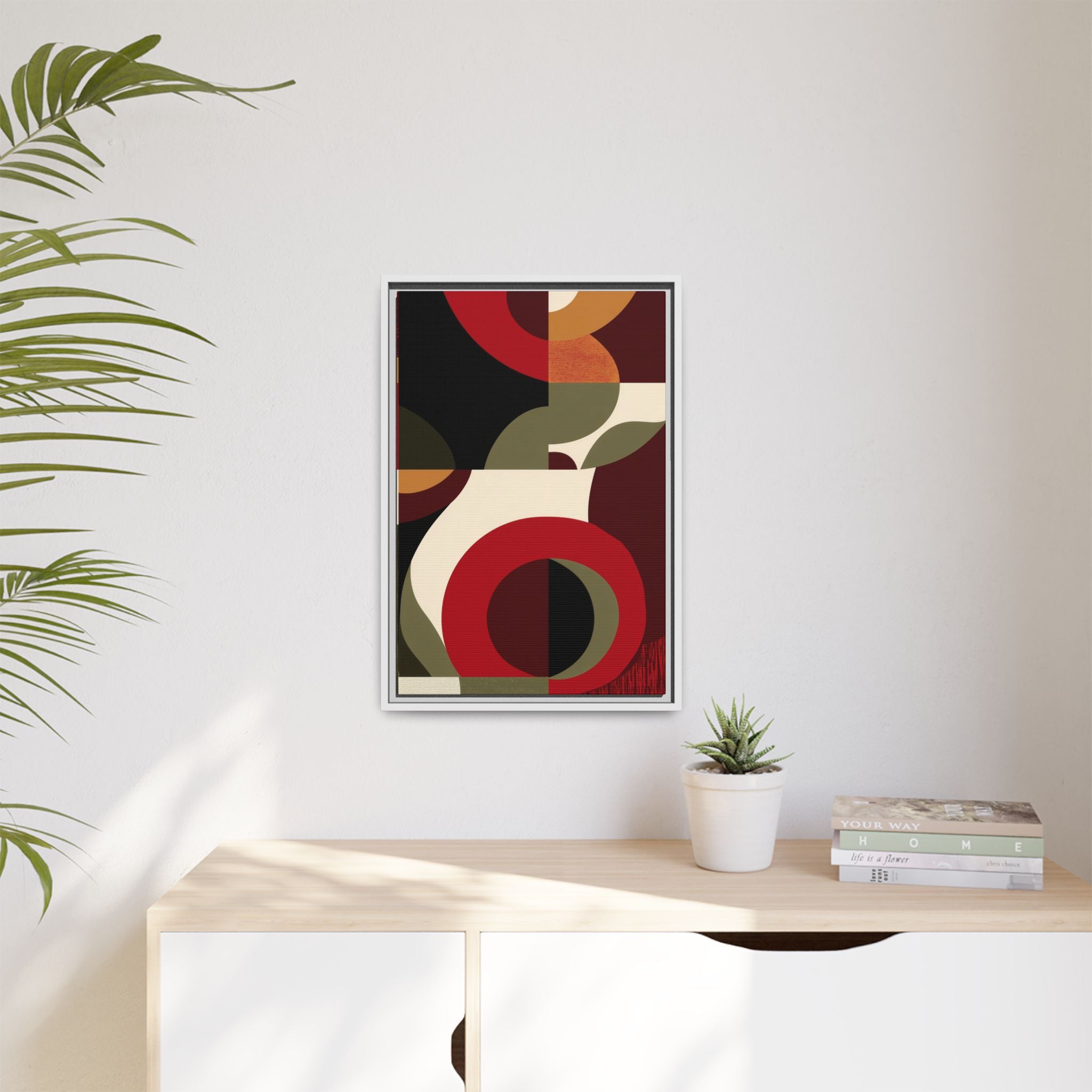 Geometric Intersections: Mid-Century Modern Design, Abstract Architectural Composition, Rhythmic Curved Forms   |   Custom Orders Accepted