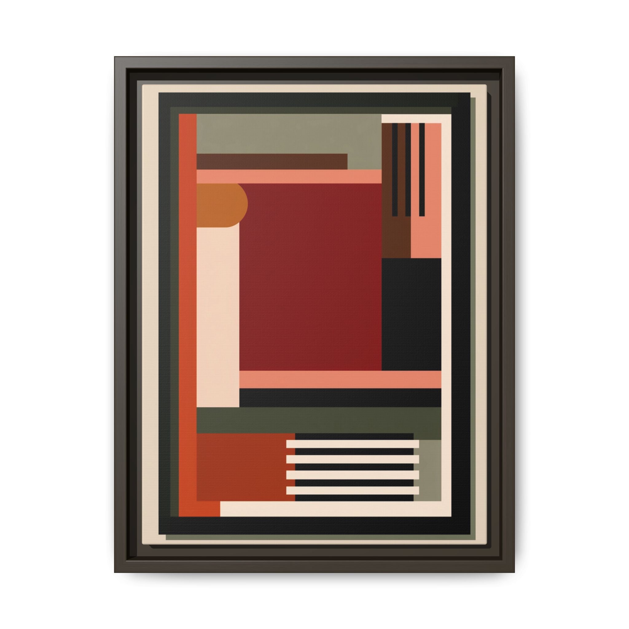 Architectural Geometries: Modern Abstract Composition, Bauhaus-Inspired Design, Geometric Color Blocking   |   Custom Orders Accepted