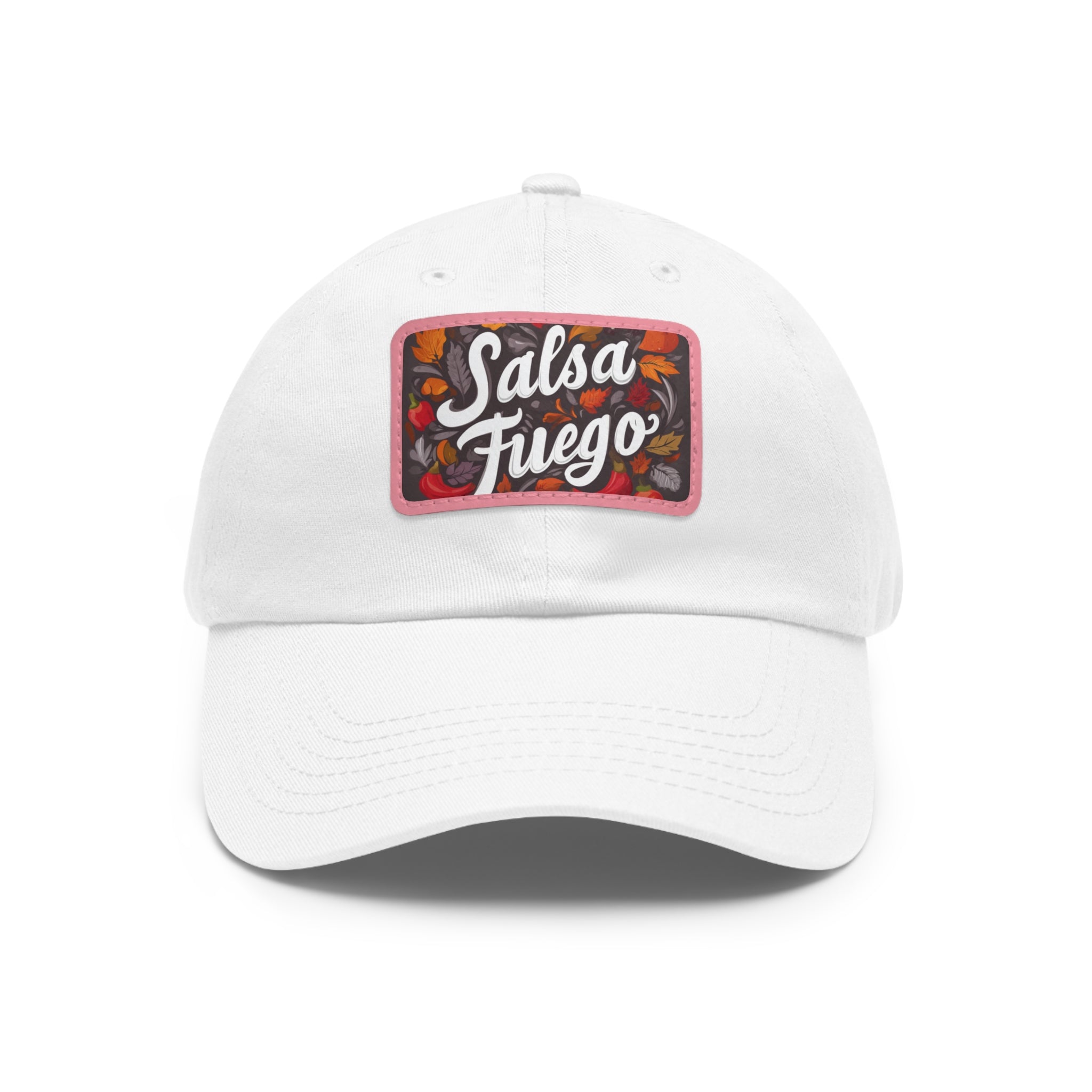 Salsa Fuego Floral Dad Hat with Leather Patch (Rectangle)