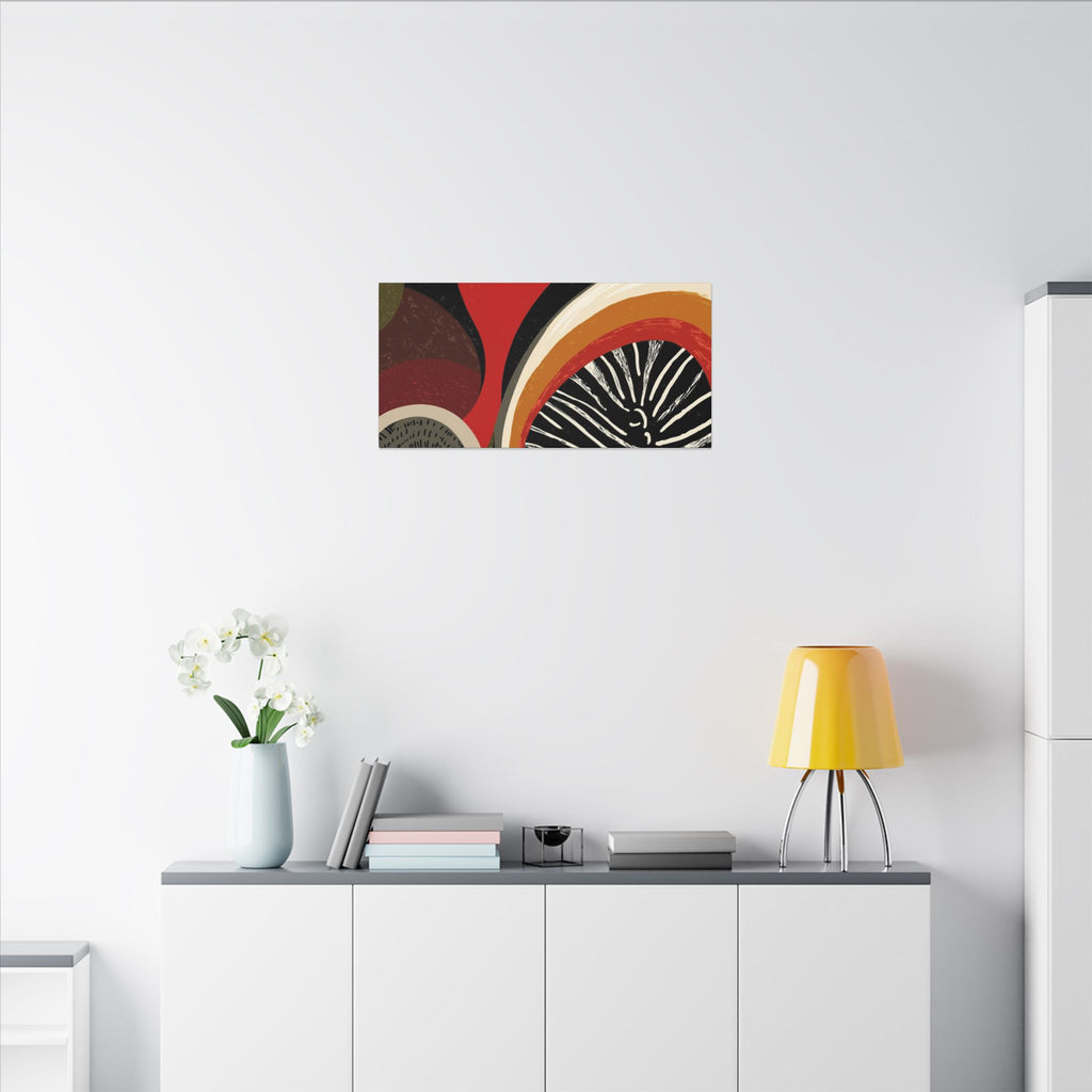 Harmonic Convergence: Organic Geometry, Mid-Century Modern Abstract, Earthy Palette Composition   |   Custom Orders Accepted