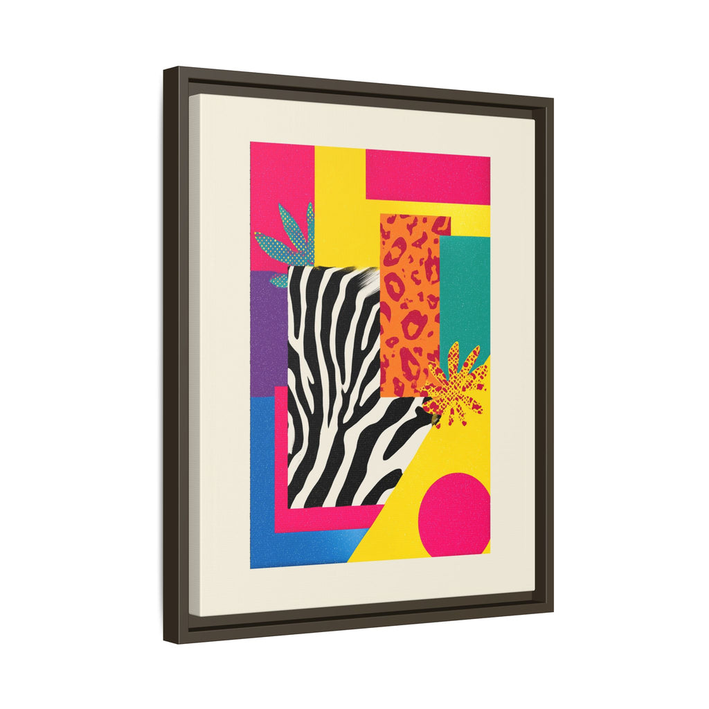Zebra Stripes & Leopard Spots: 80s Pop Art Design, Memphis Style Graphic, Geometric Color Block Pattern   |   Custom Orders Accepted
