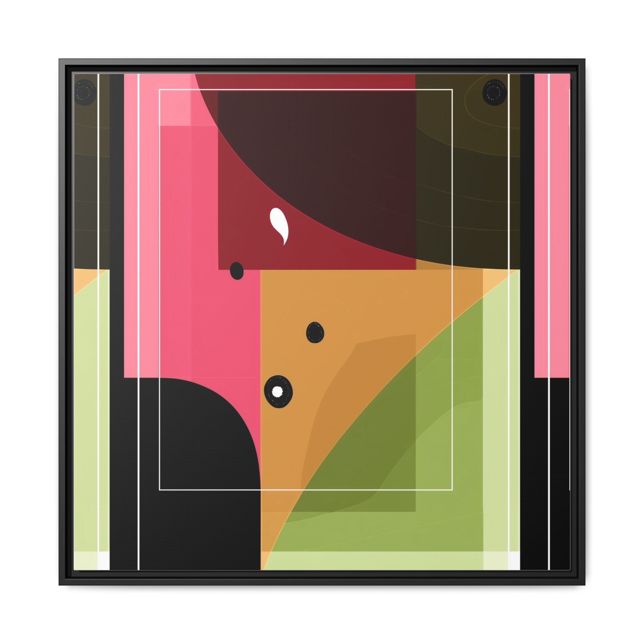 Geometric Convergence: Abstract Modernist Composition, Constructivist Color Blocking, Layered Geometric Design   |   Custom Orders Accepted