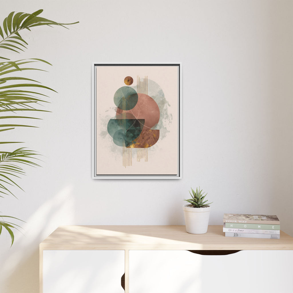 Translucent Geometries: Abstract Circles, Mid-Century Minimalism, Watercolor Layers   |   Custom Orders Accepted