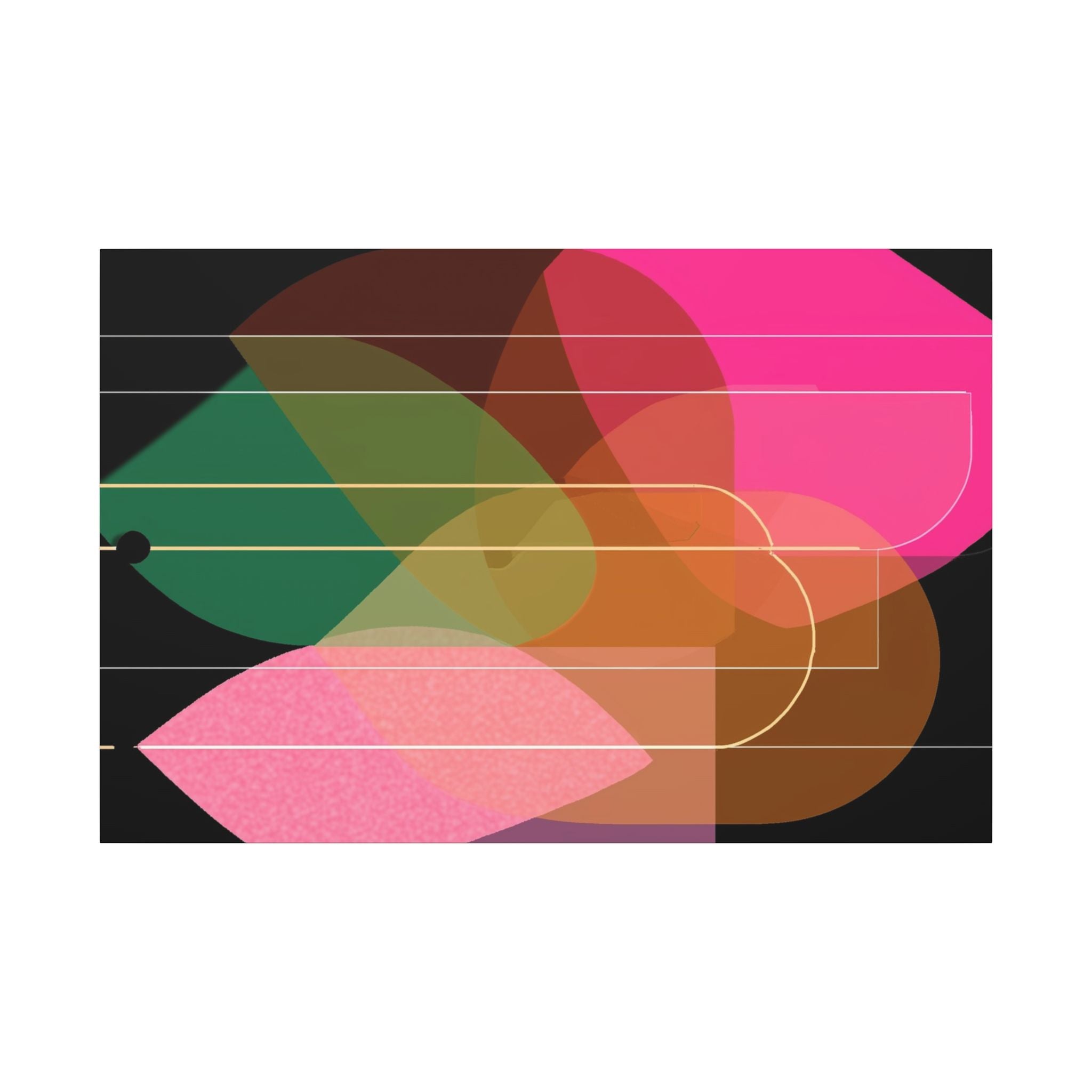 Chromatic Convergence: Layered Abstract Forms, Organic Geometric Interplay, Translucent Color Spectrum   |   Custom Orders Accepted