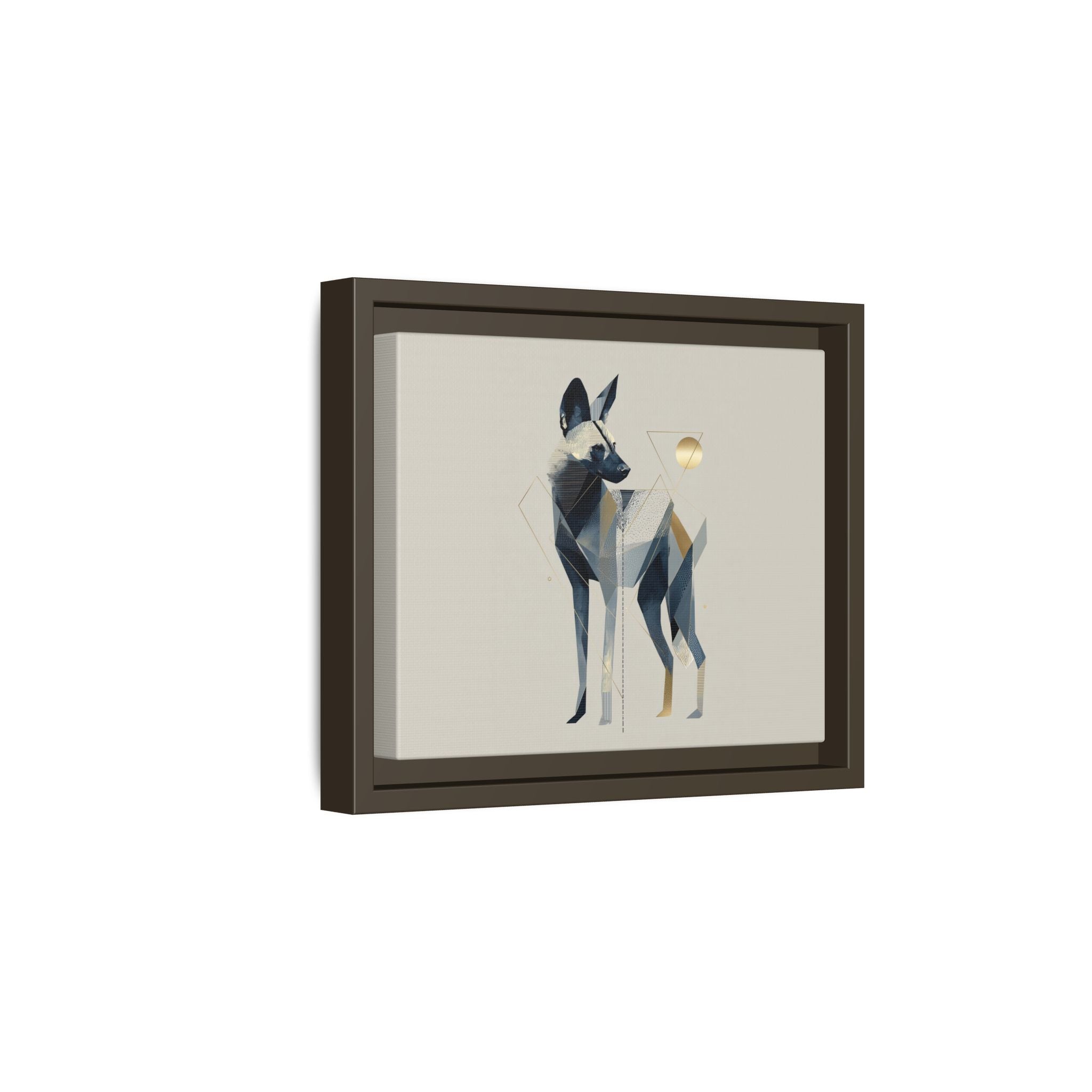 Canine Geometry: Fragmented African Wild Dog Portrait, Modern Graphic Design Study   |  Personalized & Custom Orders Available