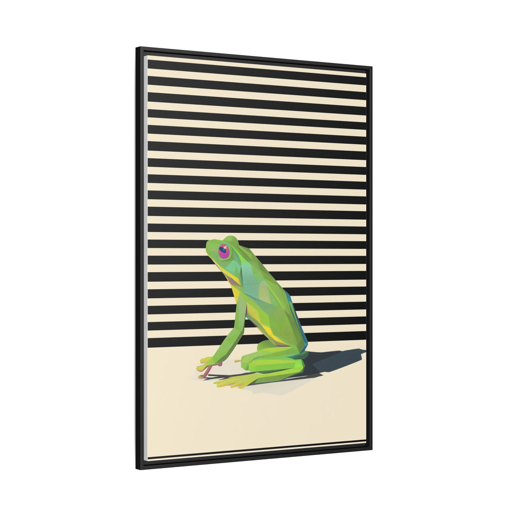 Geometric Frog Persona: Modern Wildlife Illustration, Vibrant Graphic Design   |  Personalized & Custom Orders Available