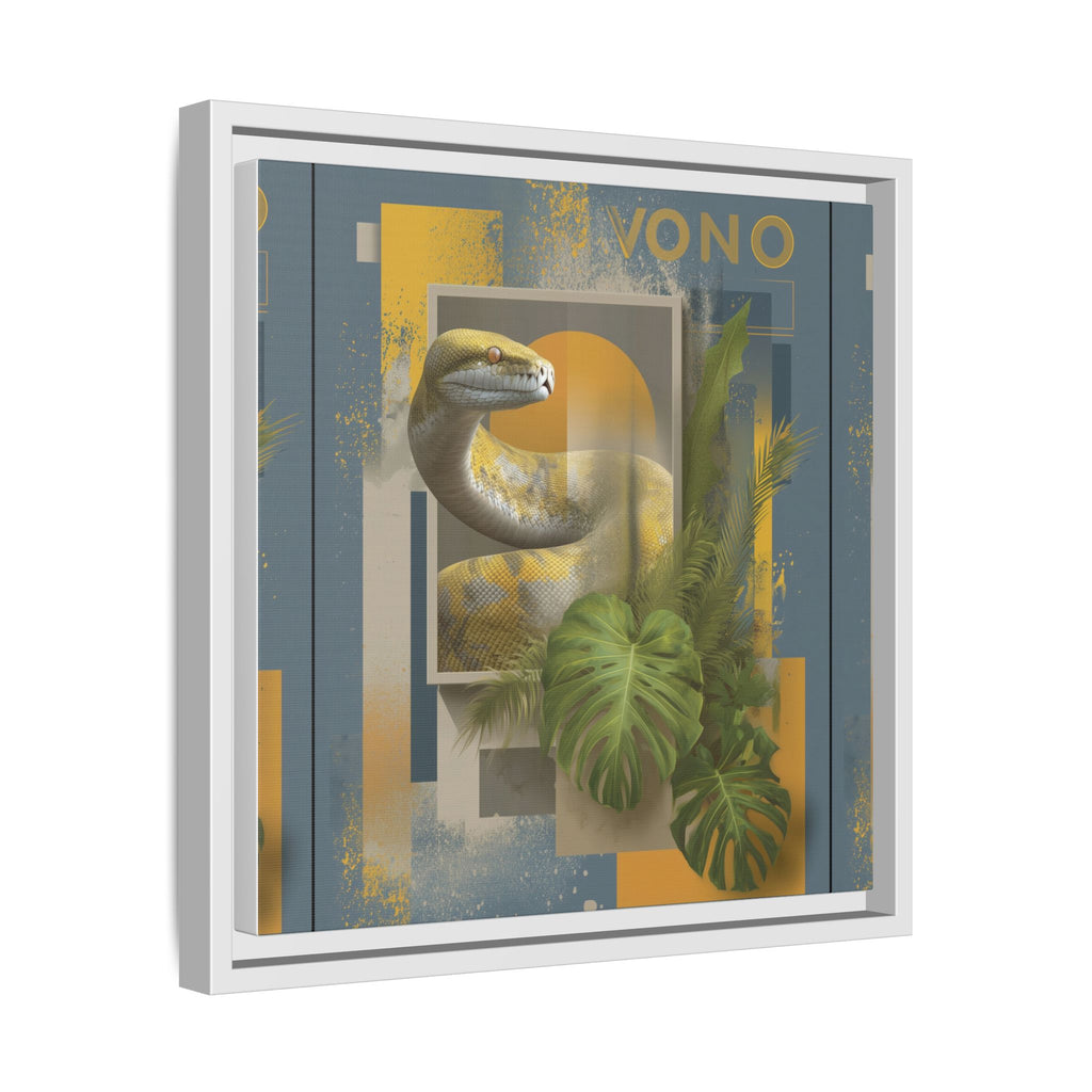 Serpent of Geometric Dimensions: Tropical Vono Design, Abstract Wildlife Art   |  Personalized & Custom Orders Available