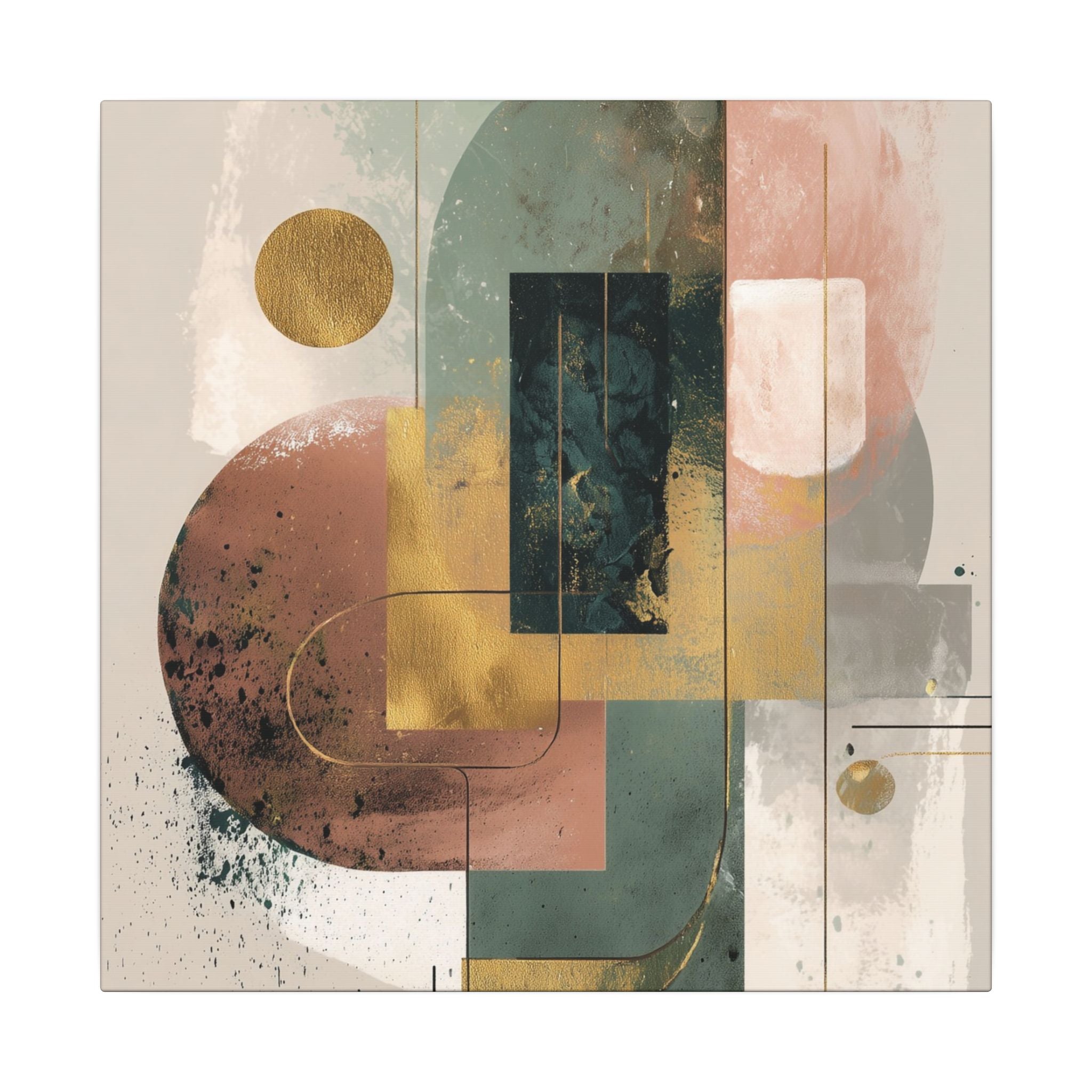 Geometric Harmony: Abstract Composition, Modernist Minimalism, Ethereal Design Layers   |   Custom Orders Accepted