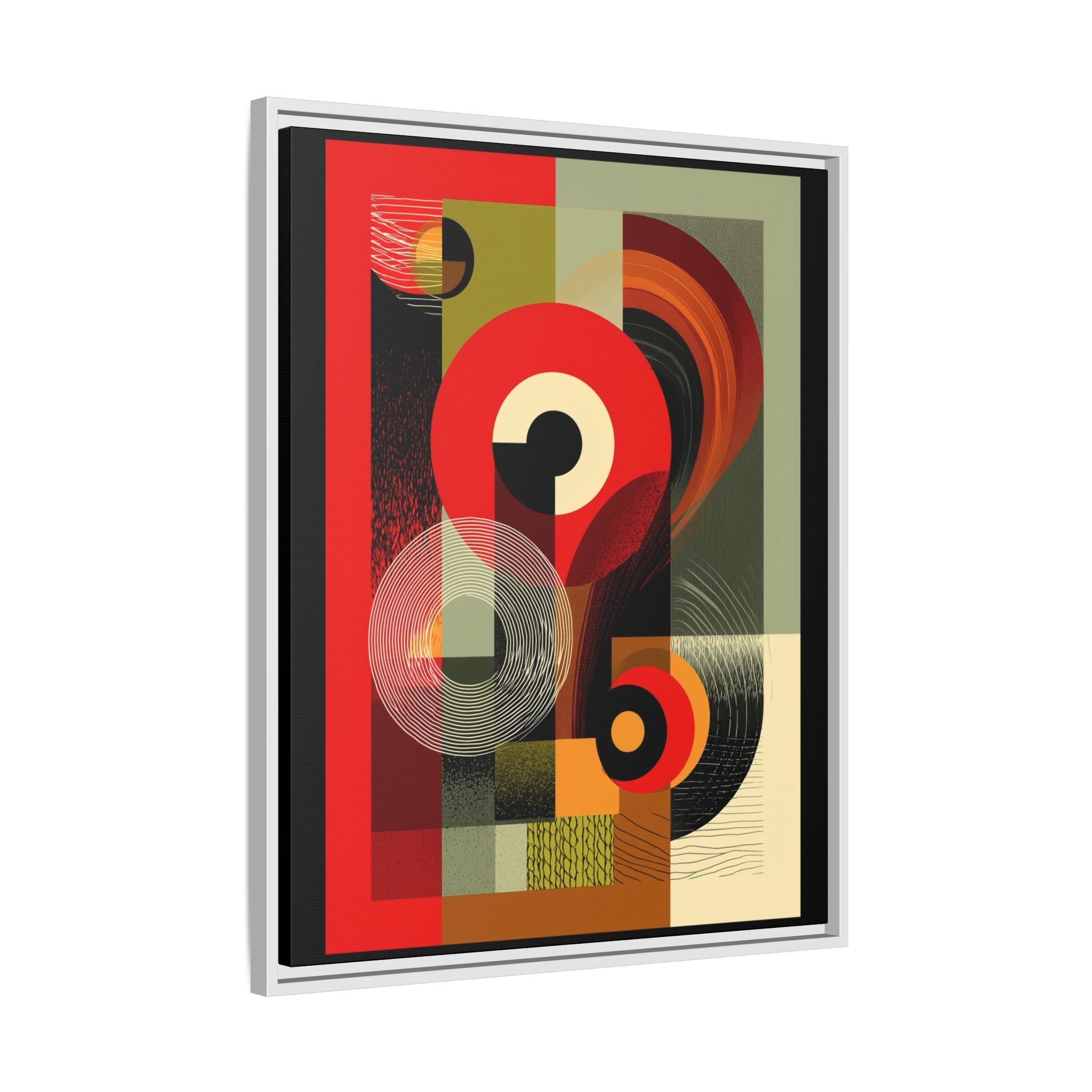 Chromatic Geometrics: Abstract Constructivist Composition, Modernist Color Blocking, Layered Circular Forms   |   Custom Orders Accepted