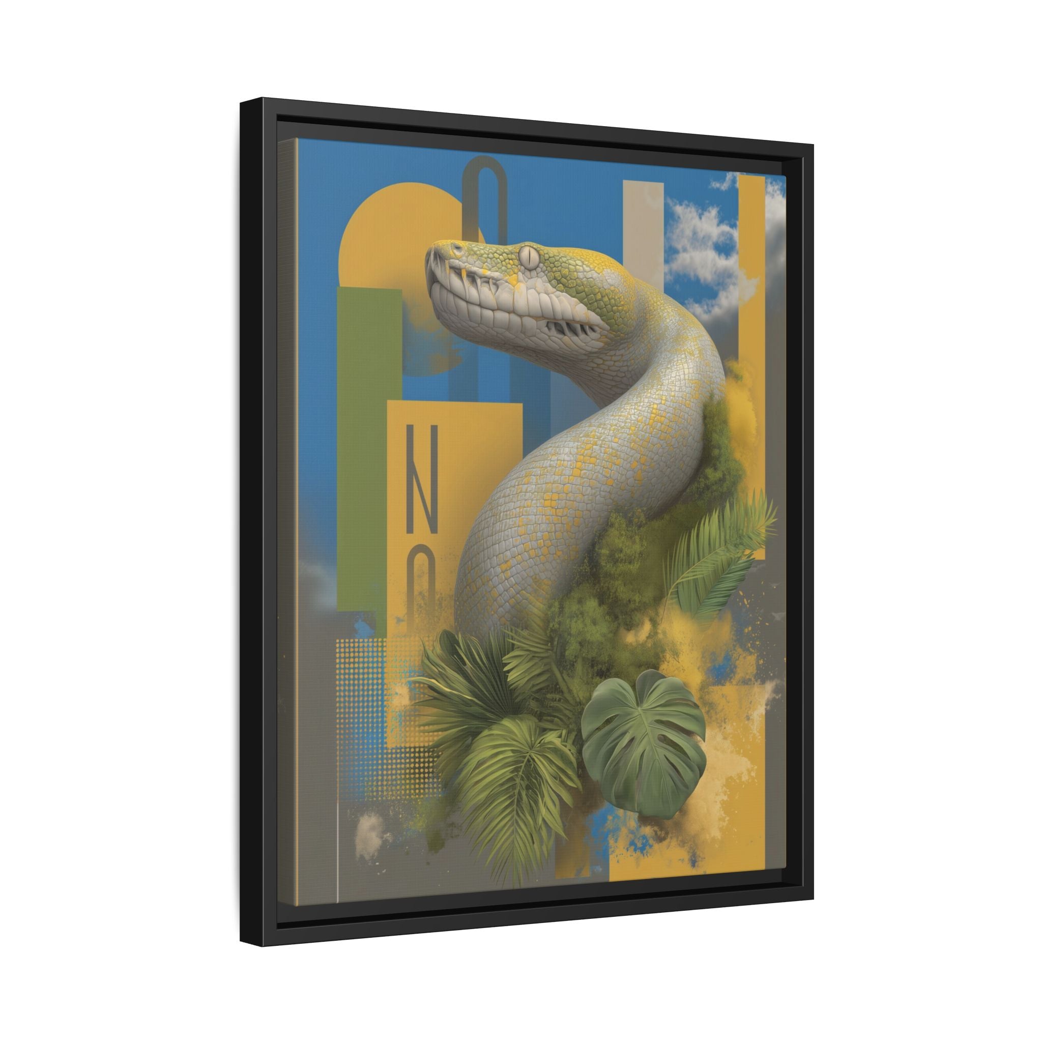 Serpent's Geometry: Tropical Realism, Digital Wildlife Composition   |    Custom Orders Available