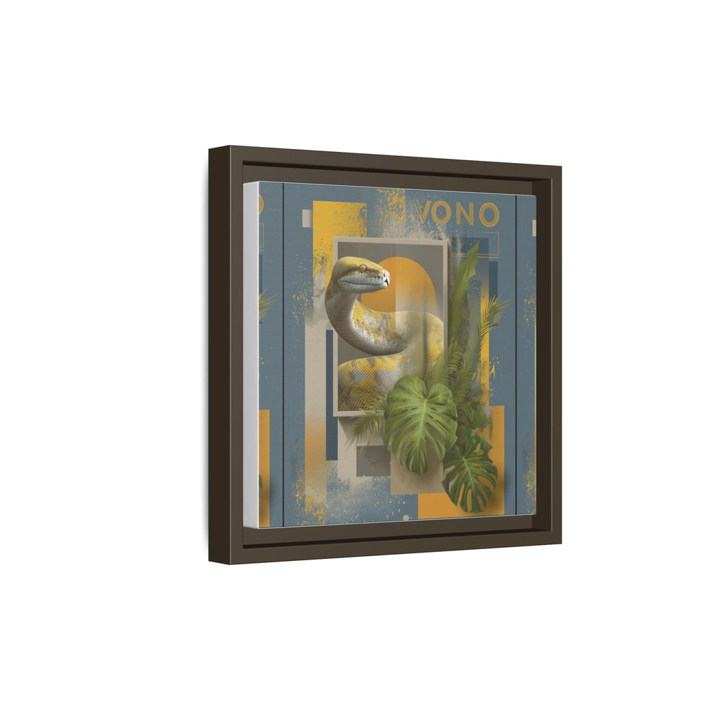 Serpent of Geometric Dimensions: Tropical Vono Design, Abstract Wildlife Art   |  Personalized & Custom Orders Available