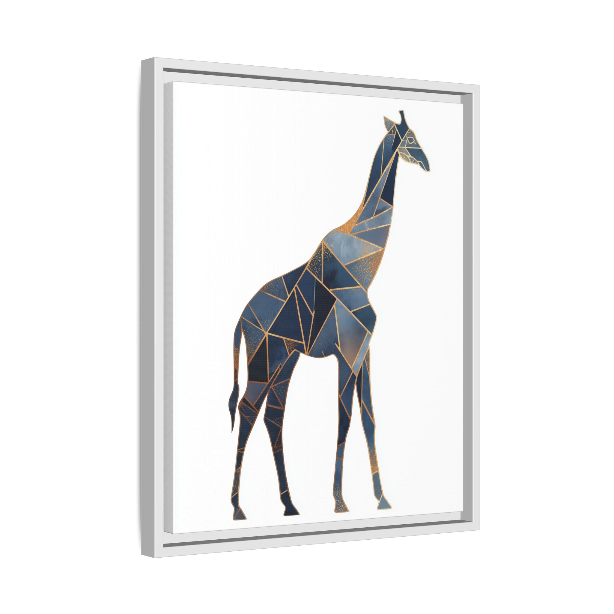 Geometric Giraffe Framed Print : Polygonal Wildlife Art, Modern Mosaic Design   |  Personalized & Custom Orders Available