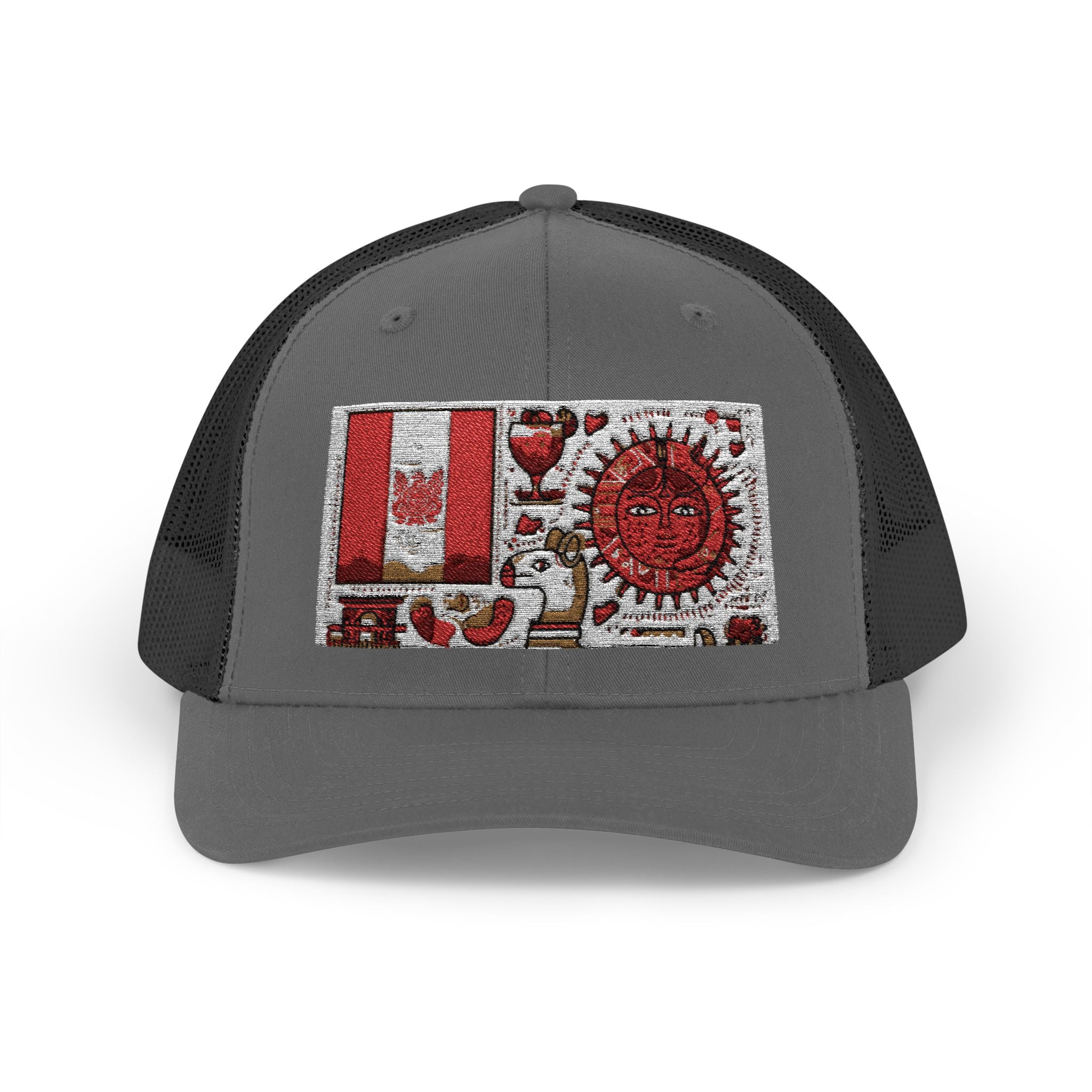 Peruvian Flag Snapback Trucker Cap, Patriotic Cap, Unique Gift for Him, Travel Accessory, Outdoor Summer Hat, Sports Headwear, Peru