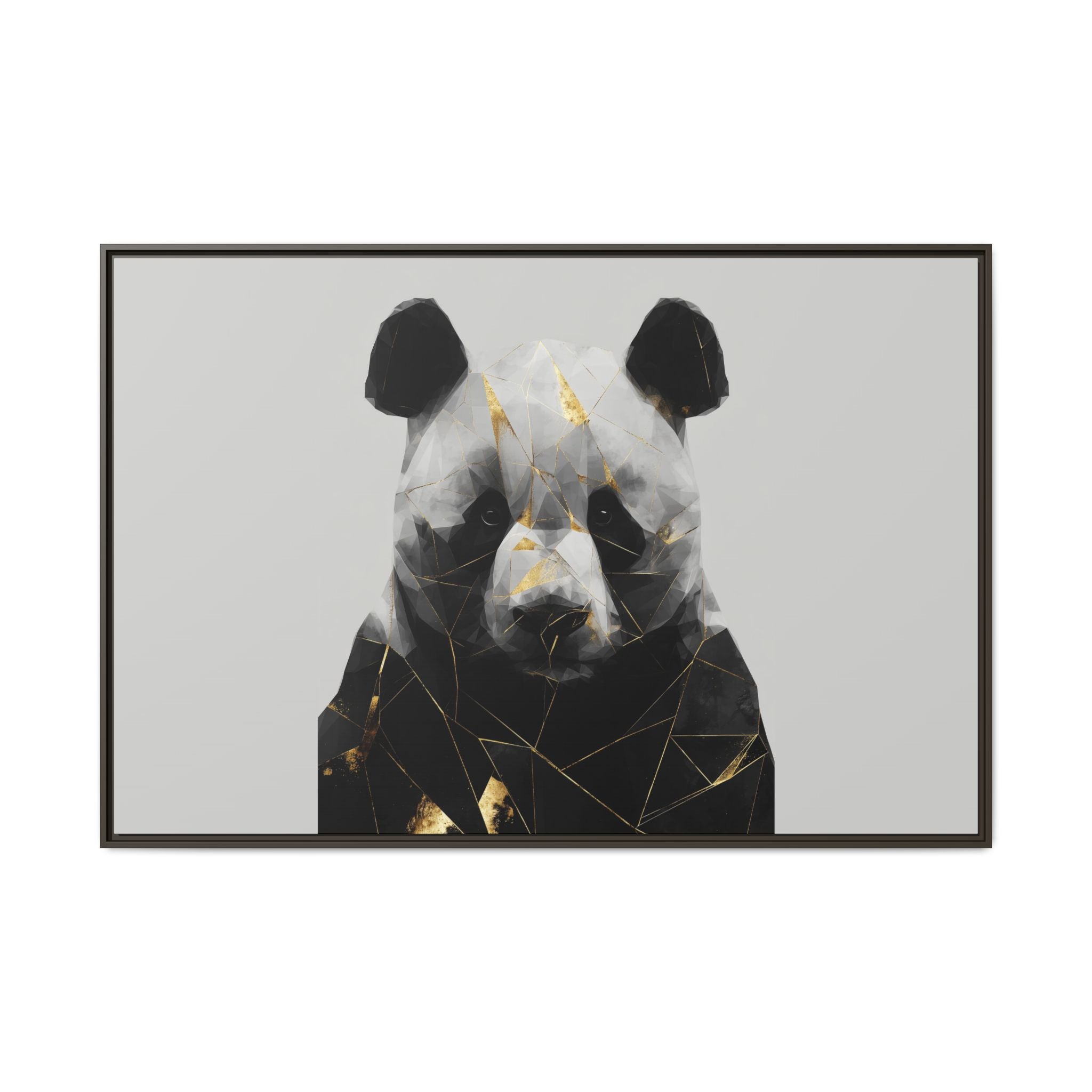 Fractured Panda: Geometric Wildlife Art, Low-Poly Contemporary Portrait   |  Personalized & Custom Orders Available