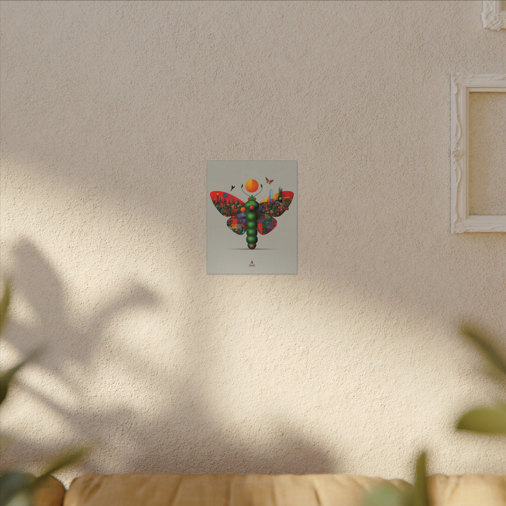 Personalized Butterfly Print: Geometric Urban Landscape, Futuristic Digital Art   |    Custom Orders Available