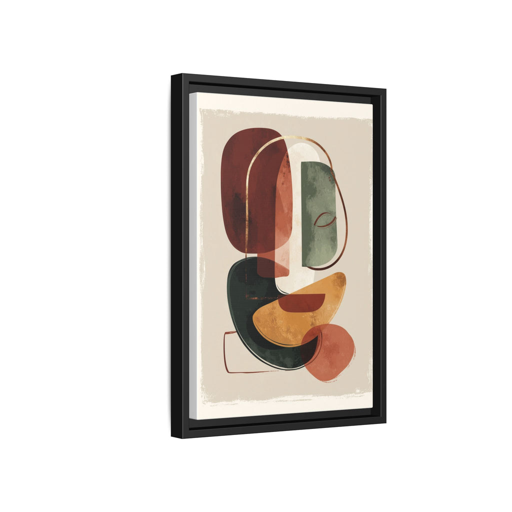 Layered Geometries: Mid-Century Modern Composition, Organic Abstract Design, Translucent Intersecting Shapes   |   Custom Orders Accepted