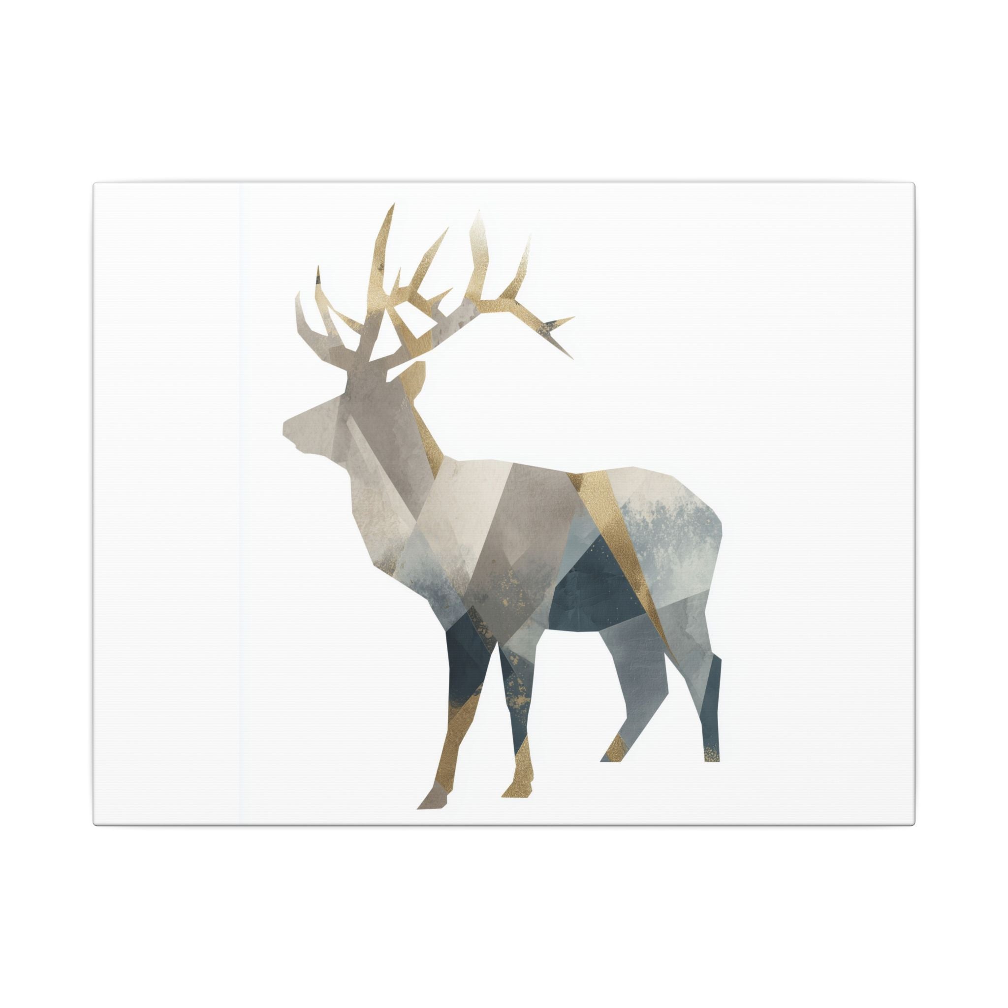 Geometric Stag: Modern Wildlife Art, Digital Graphic Design, Abstract Deer Portrait   |  Personalized & Custom Orders Available
