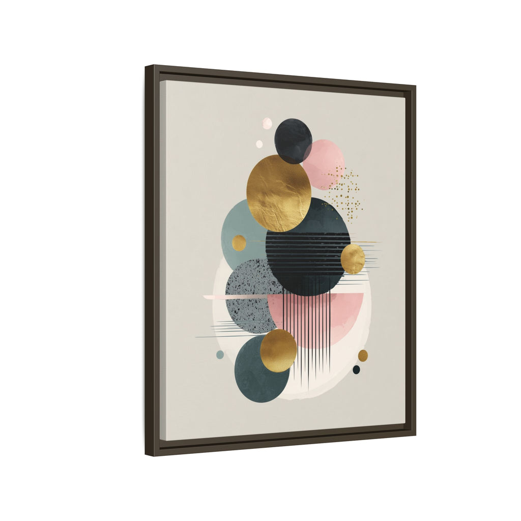 Geometric Harmony: Intersecting Circles, Mid-Century Modern Design, Abstract Metallic Composition   |   Custom Orders Accepted