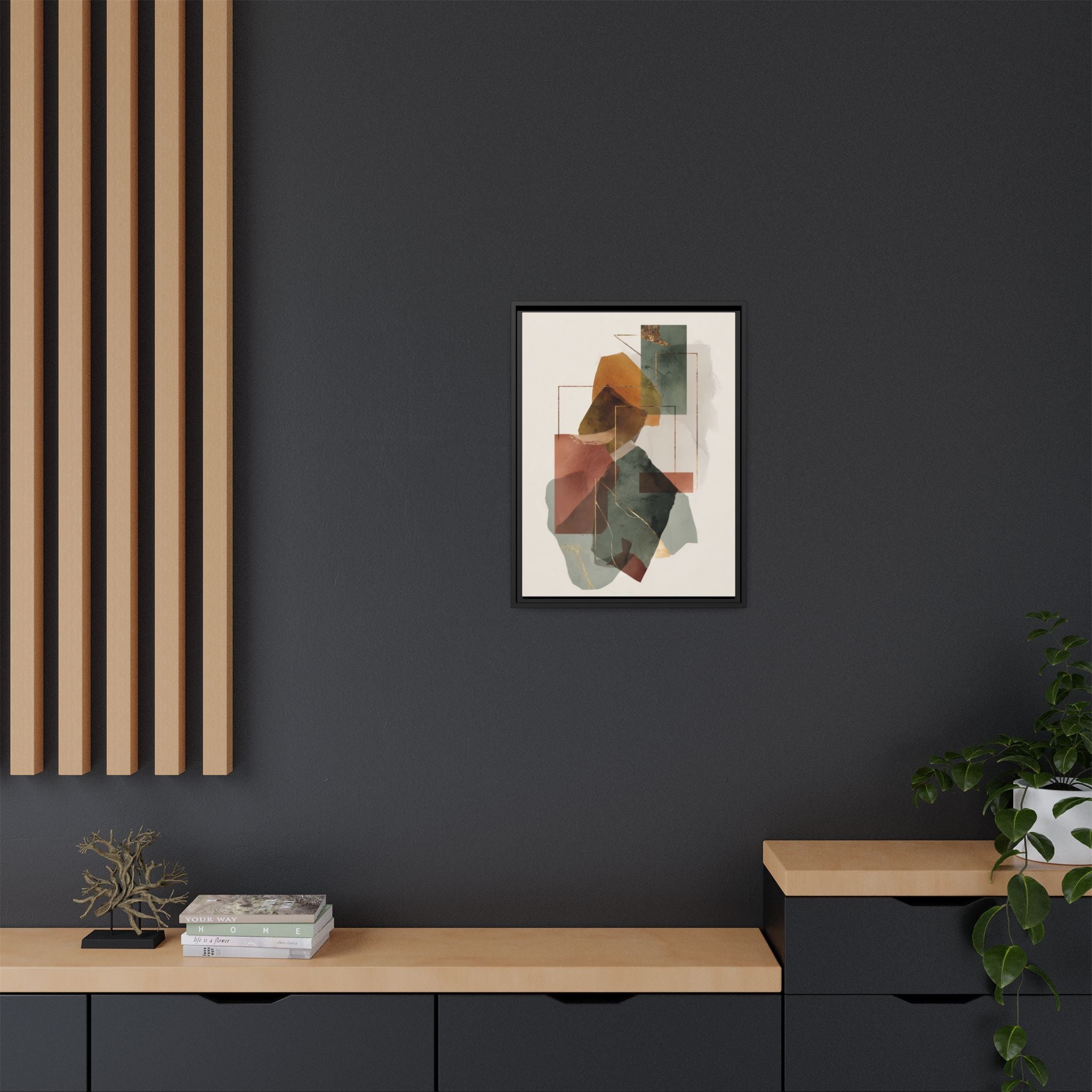 Harmonic Geometries: Architectural Abstraction, Earthy Palette, Minimalist Composition   |   Custom Orders Accepted