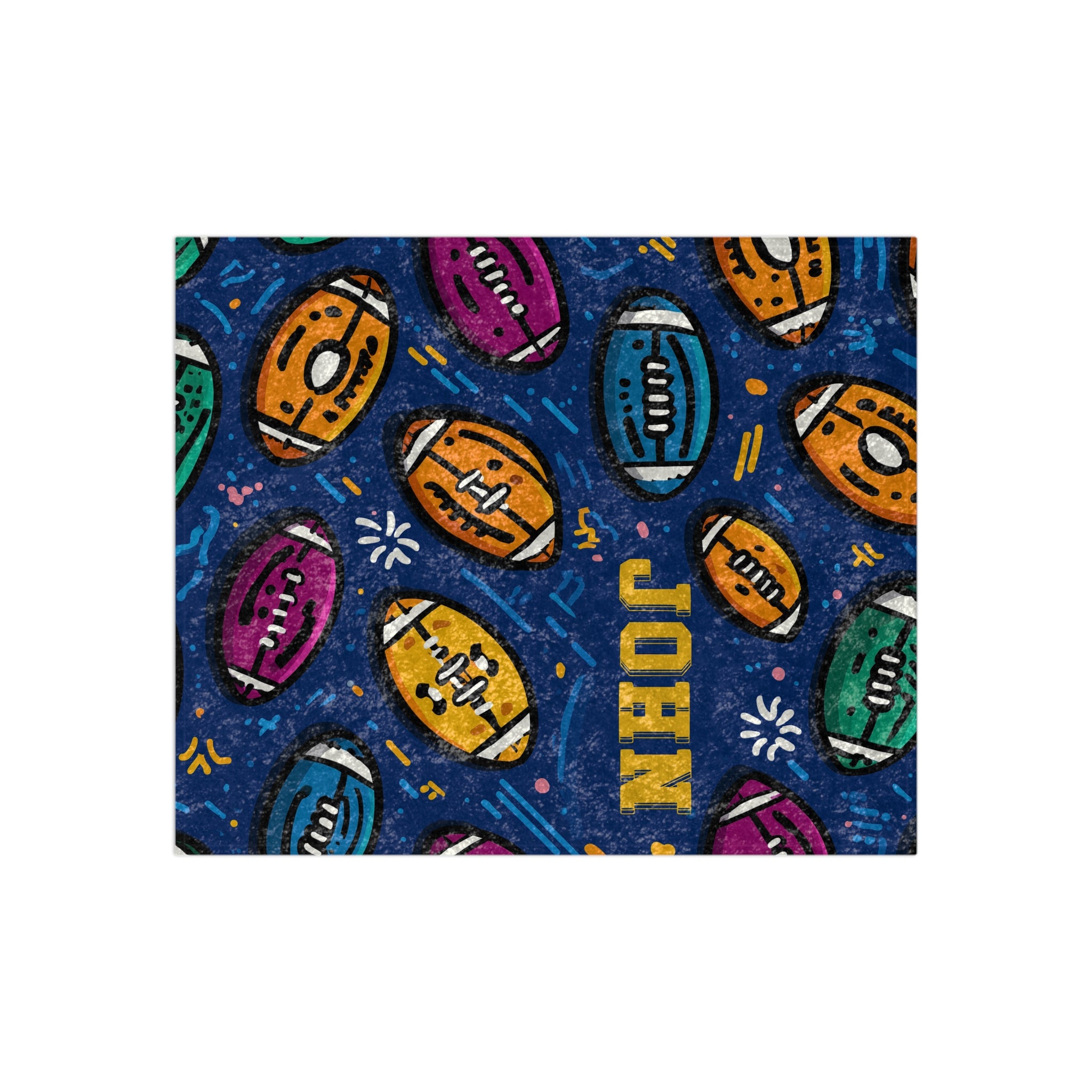 Personalized Football AFL Velvet Blanket, Cozy Throw for Sports Lovers, Custom Gift for Game Days, Birthday Present, Christmas Present