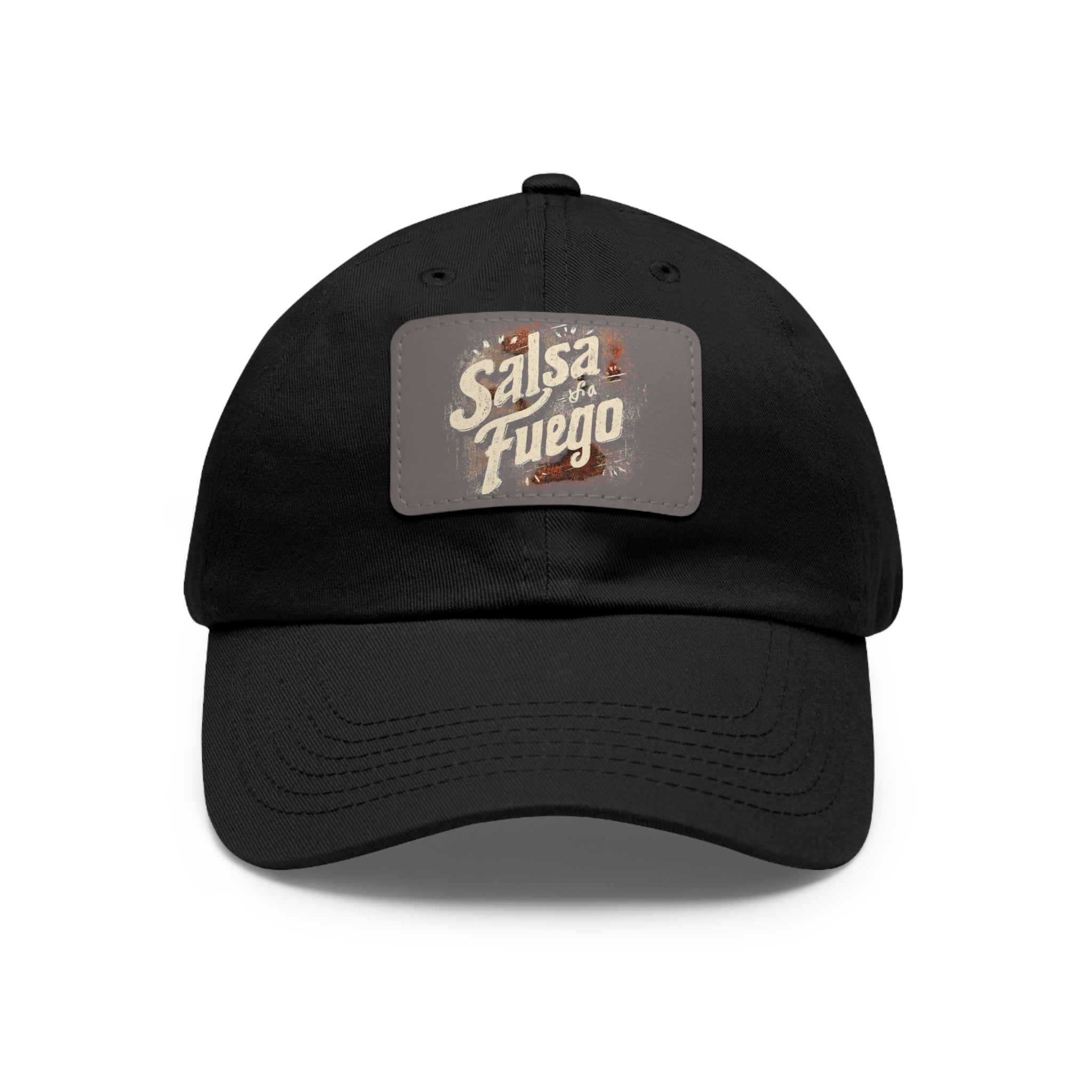 Salsa Fuego Dad Hat with Leather Patch (Rectangle)