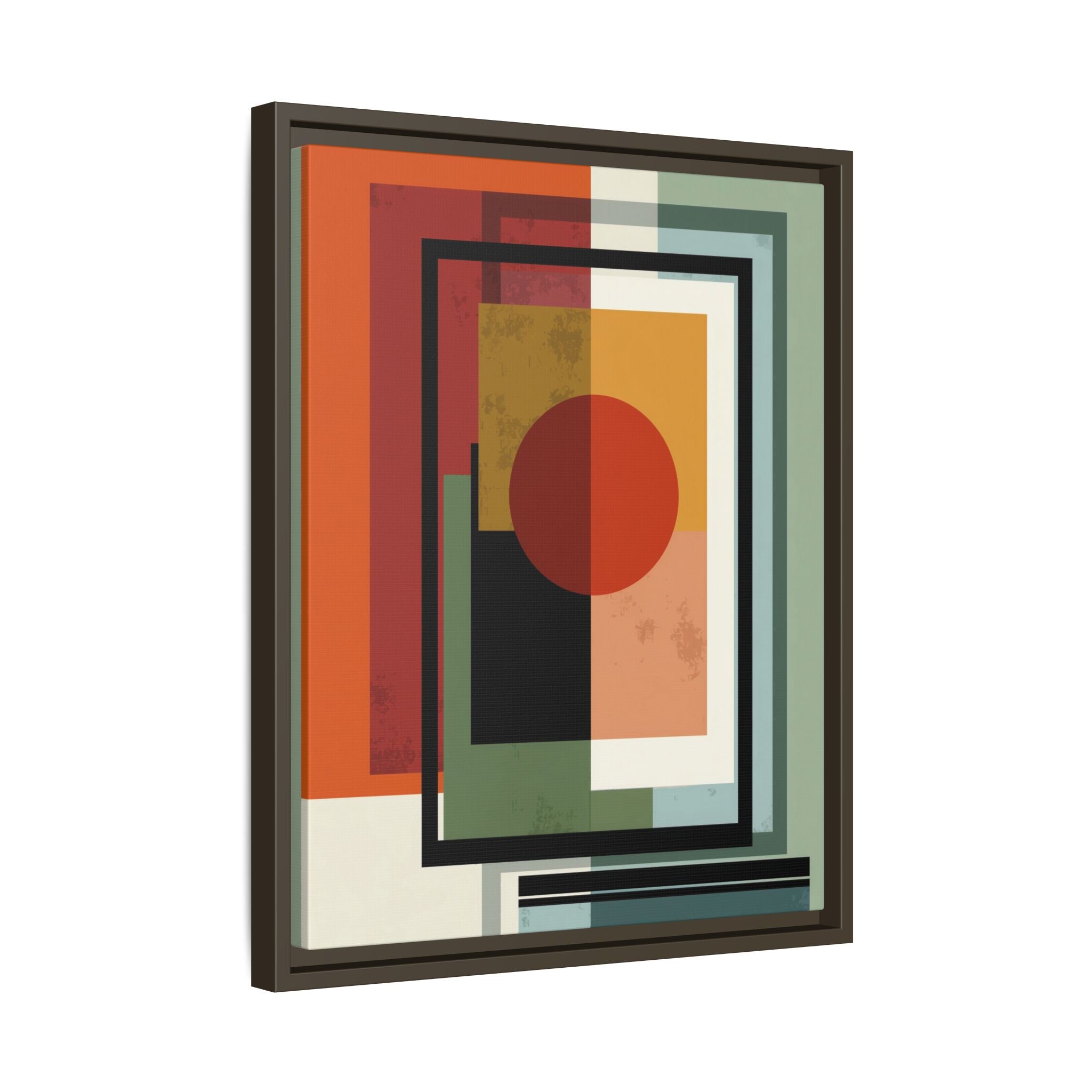 Geometric Harmonies: Mid-Century Modern Composition, Constructivist Inspiration, Abstract Rectangular Interplay   |   Custom Orders Accepted