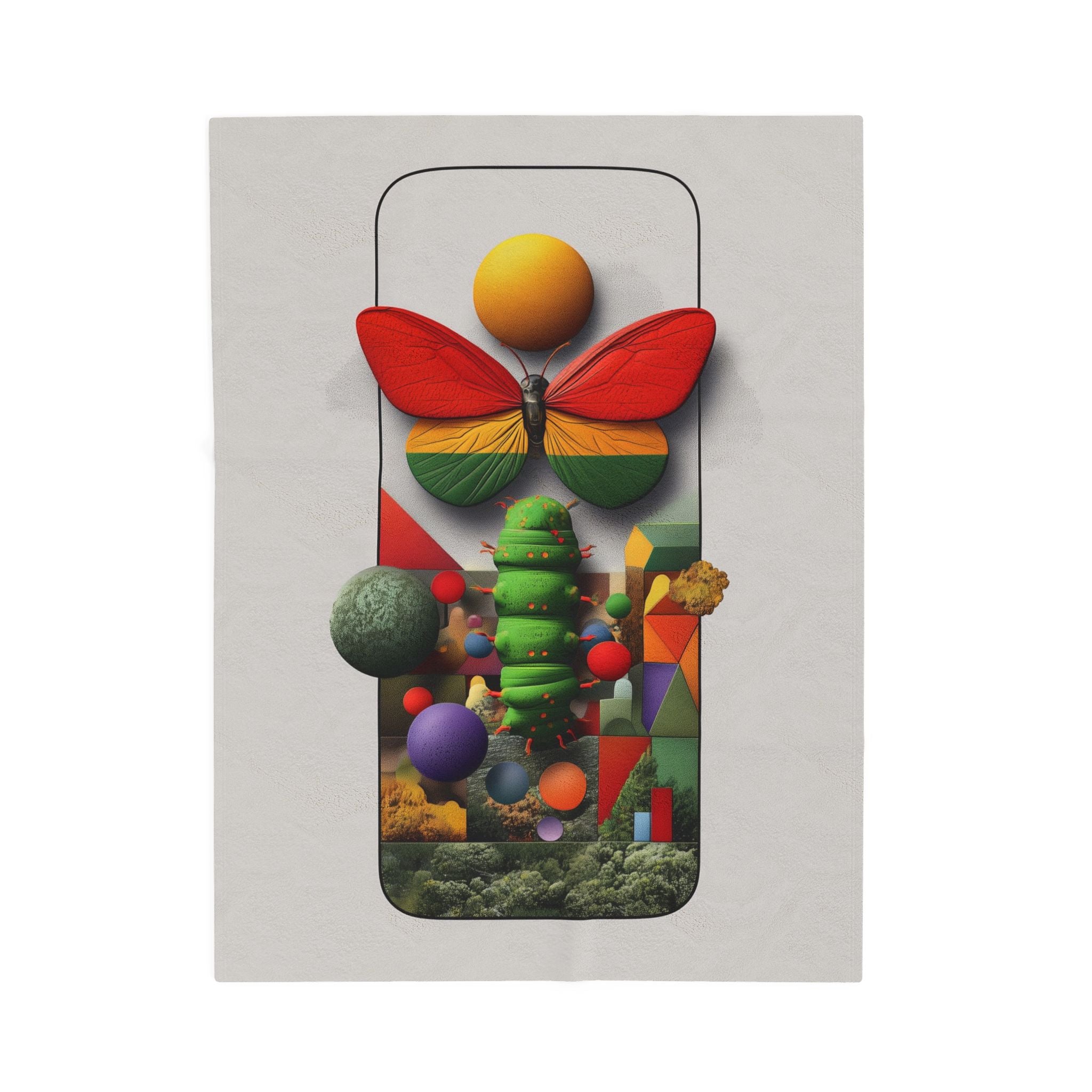 Metamorphic Mosaic: Digital Butterfly Transformation, Geometric Nature Abstraction   |    Custom Orders Available