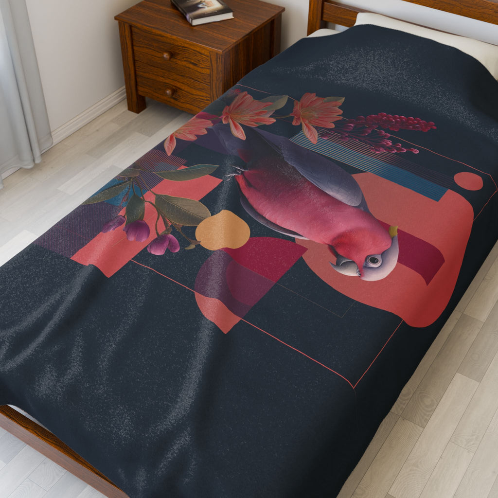 Geometric Parrot Prisma: Digital Wildlife Illustration, Contemporary Graphic Art Design   |    Custom Orders Available