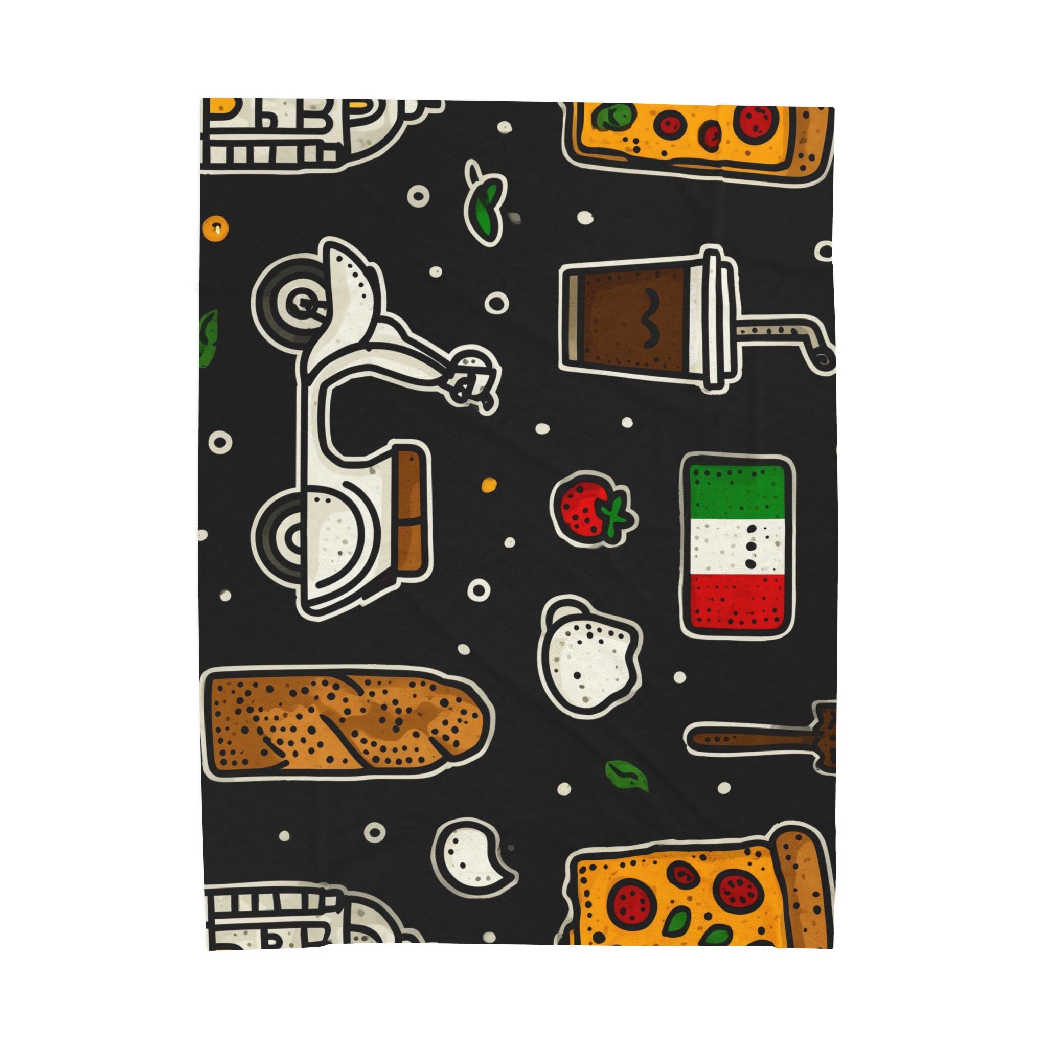 Italian Lifestyle Mosaic: Culinary Icons Celebration, Vibrant Cultural Design   |   Custom Orders Accepted