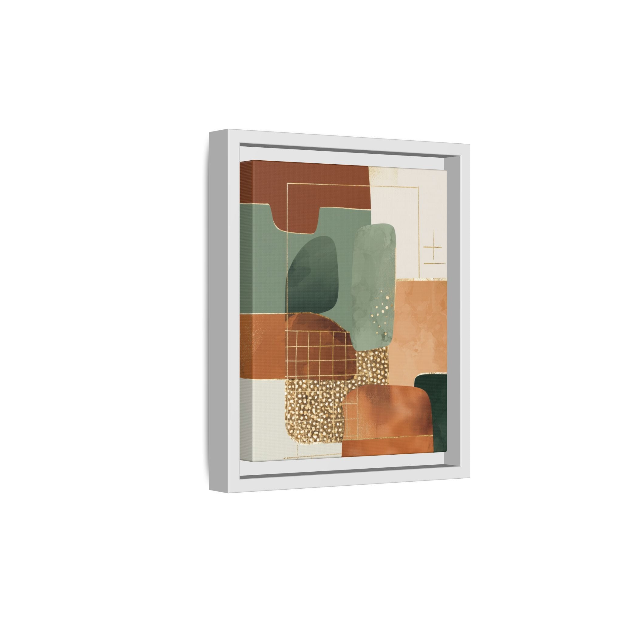 Geometric Harmony: Abstract Minimalist Art, Mid-Century Modern Design, Organic Shapes Composition   |   Custom Orders Accepted