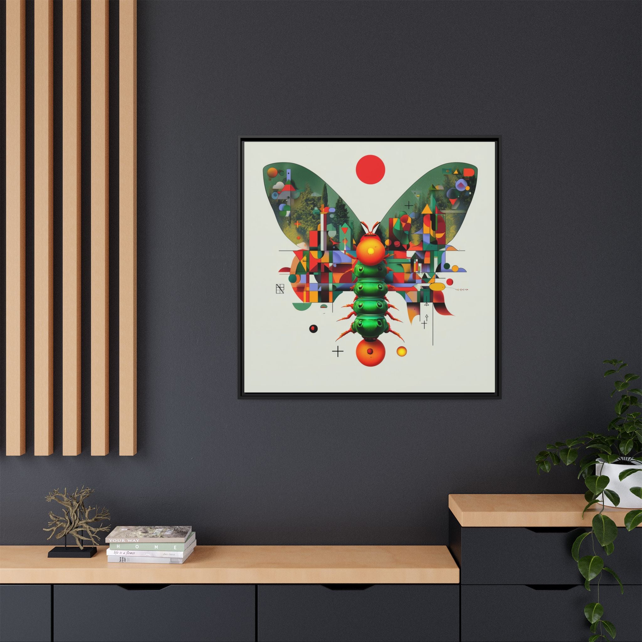 Metamorphic Geometry: Digital Butterfly Architecture, Cubist Nature Transformation   |    Custom Orders Available