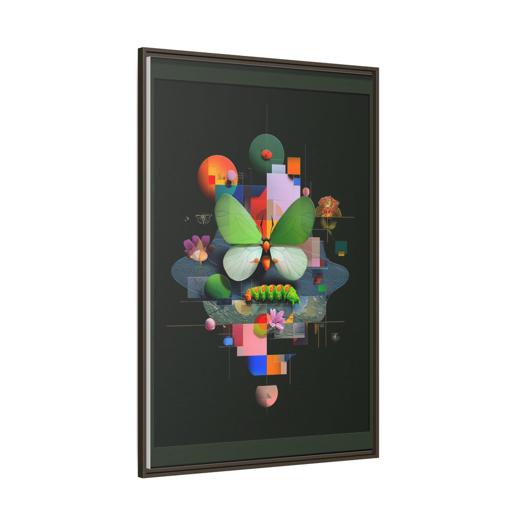 Metamorphosis Geometry Framed Print : Digital Nature Synthesis, Butterfly Abstraction   |  Personalized & Custom Orders Available