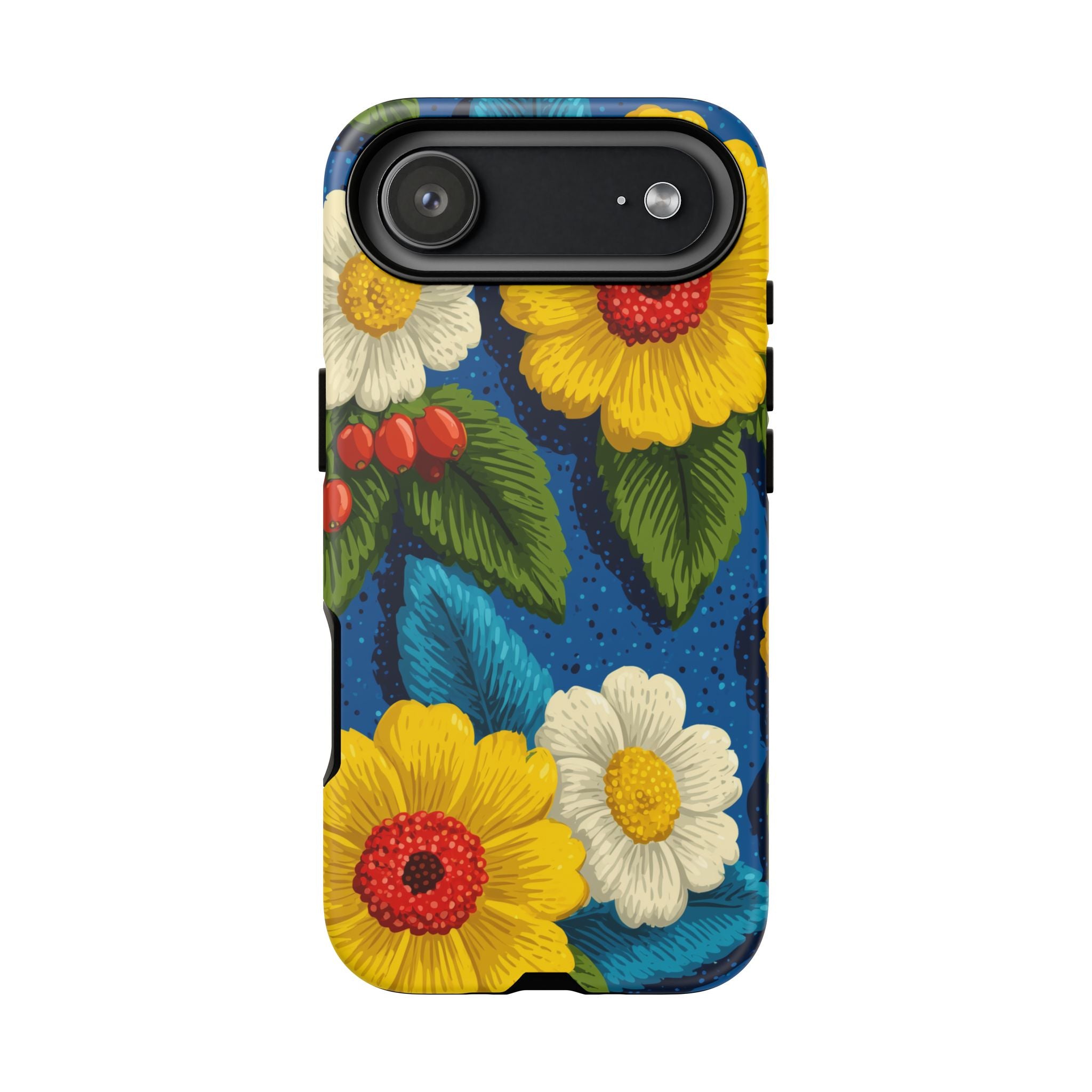 Summer Tough Cases: Floral Fine Art Phone Case, Fun Beach Vibe Phone Accessory, Summer Travel Gift, Colorful Phone Cover, Casual Style Tech