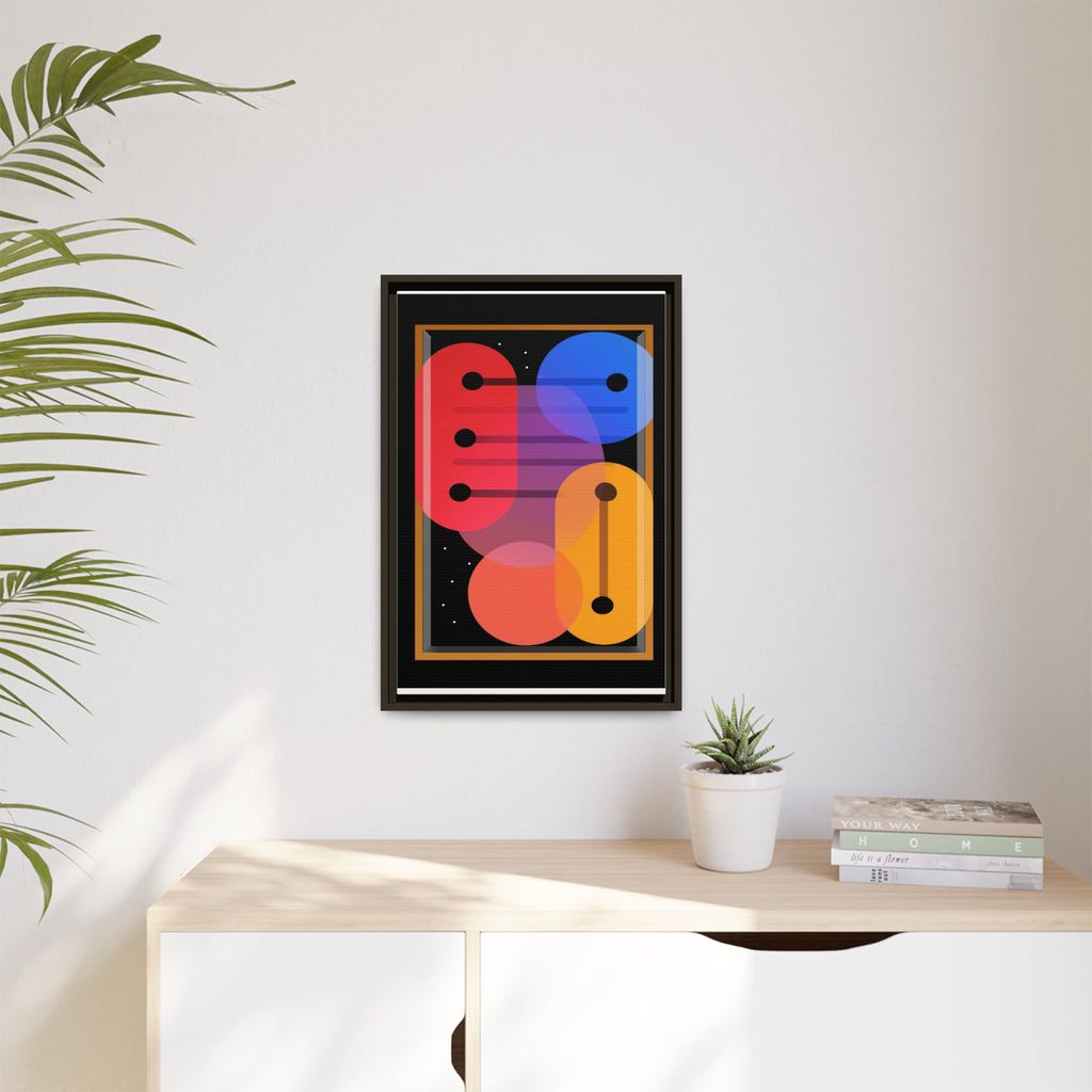 Celestial Geometry: Organic Shapes in Motion, Digital Abstract Composition, Vibrant Color Intersections   |   Custom Orders Accepted