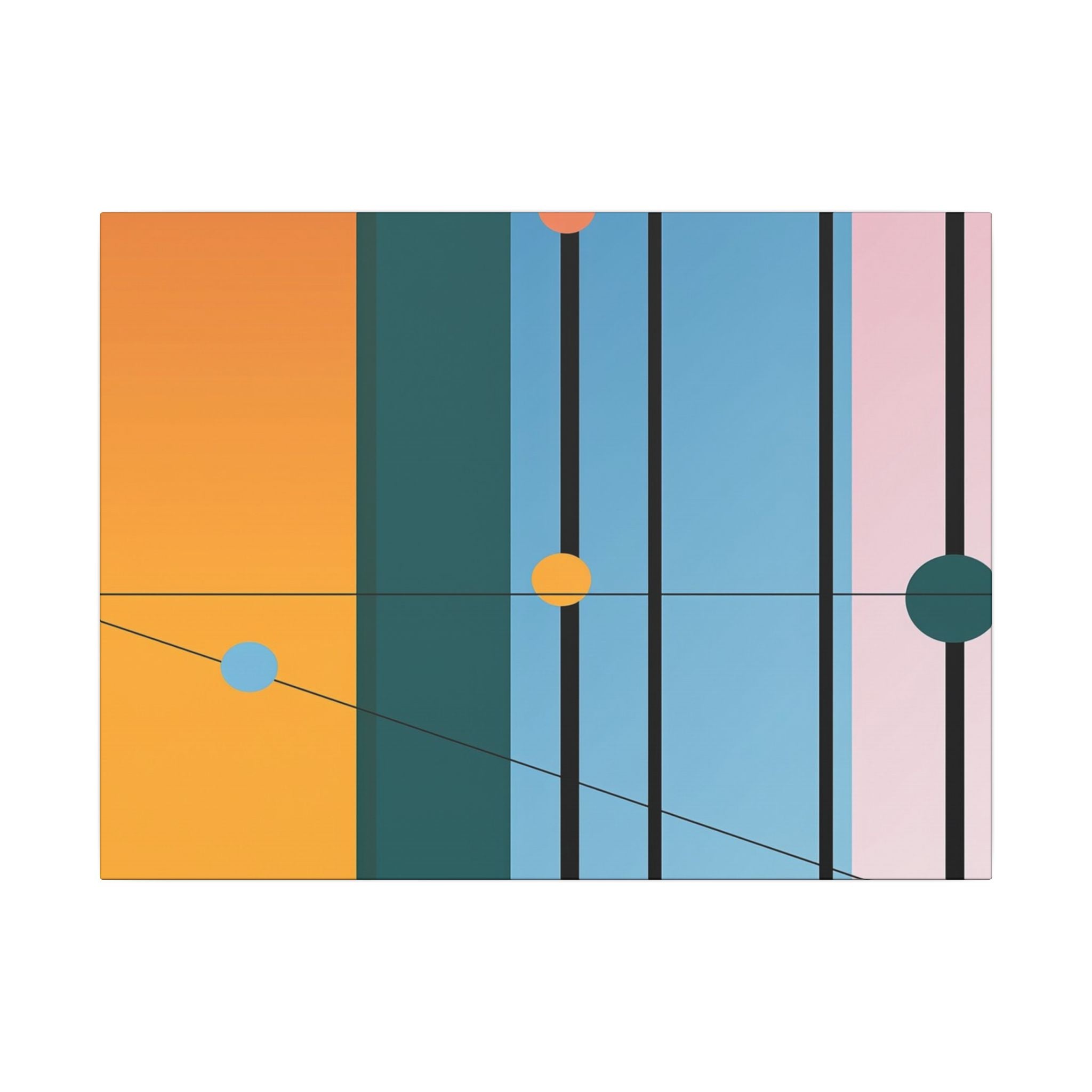 Geometric Networks: Constructivist Color Planes, Intersectional Design, Minimalist Spatial Composition   |   Custom Orders Accepted