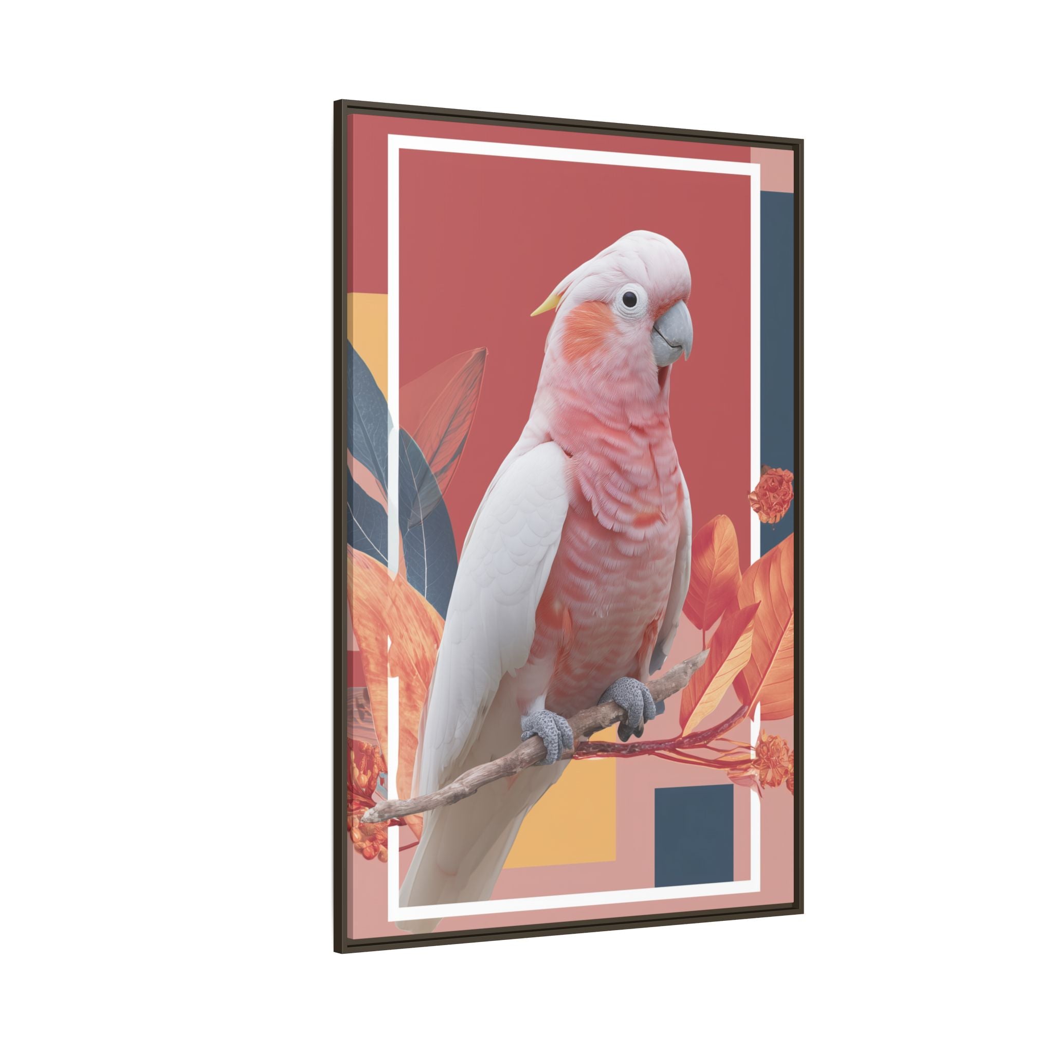 Geometric Cockatoo: Prismatic Wildlife Portrait, Modern Avian Art Series   |    Custom Orders Available
