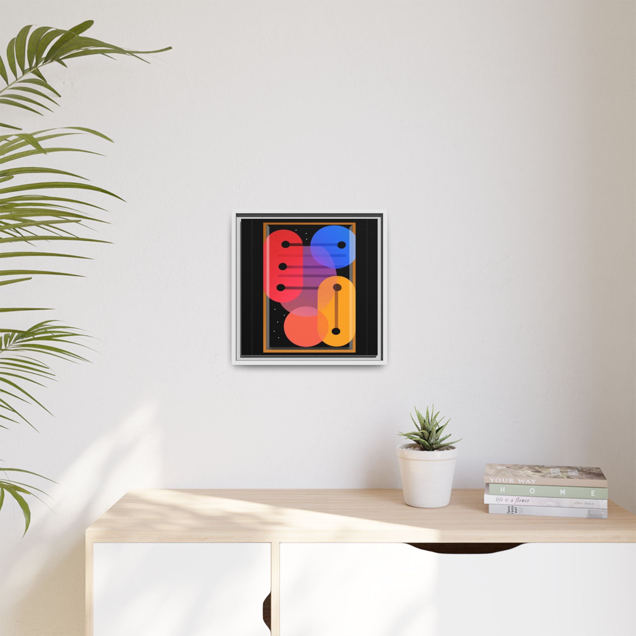 Celestial Geometry: Organic Shapes in Motion, Digital Abstract Composition, Vibrant Color Intersections   |   Custom Orders Accepted