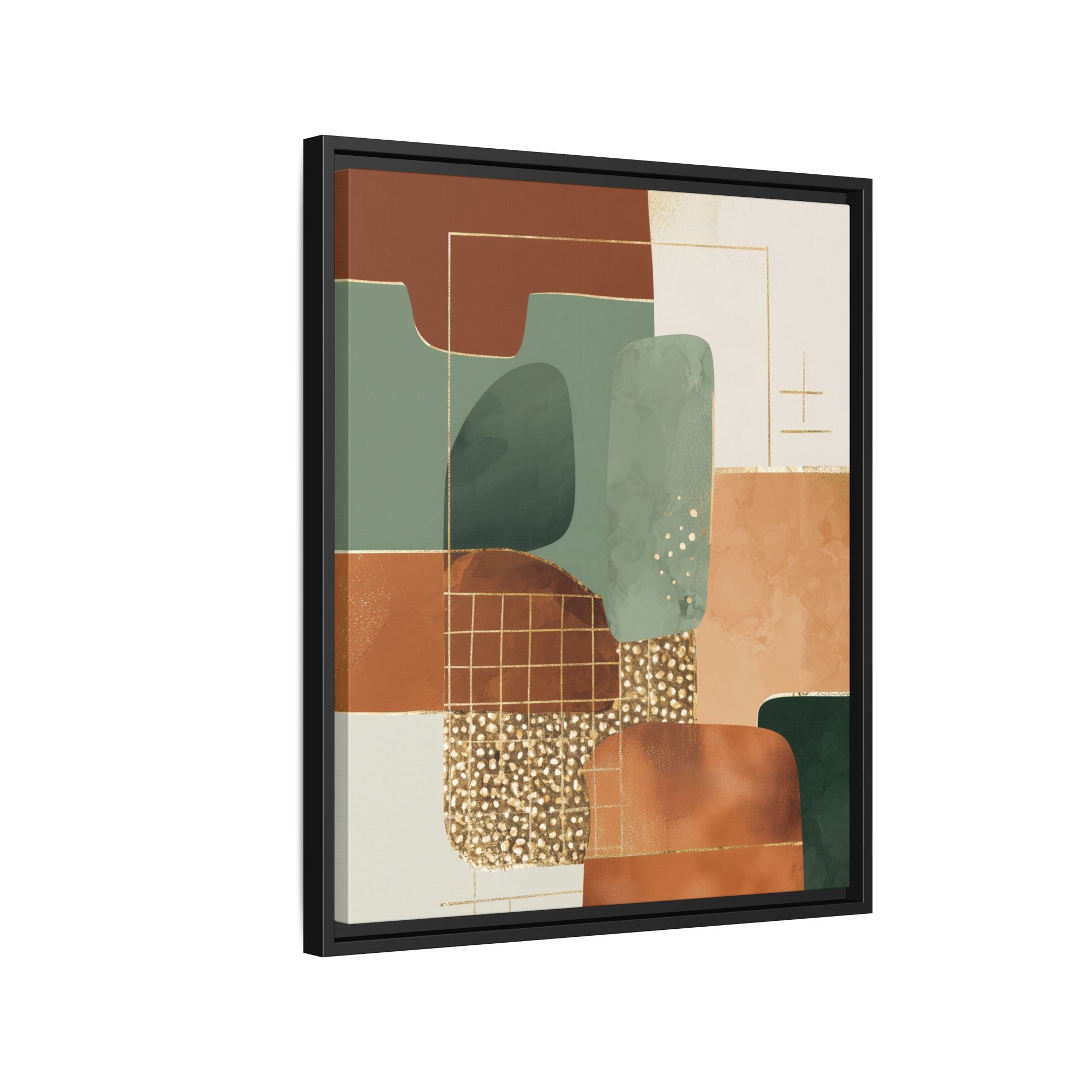 Geometric Harmony: Abstract Minimalist Art, Mid-Century Modern Design, Organic Shapes Composition   |   Custom Orders Accepted